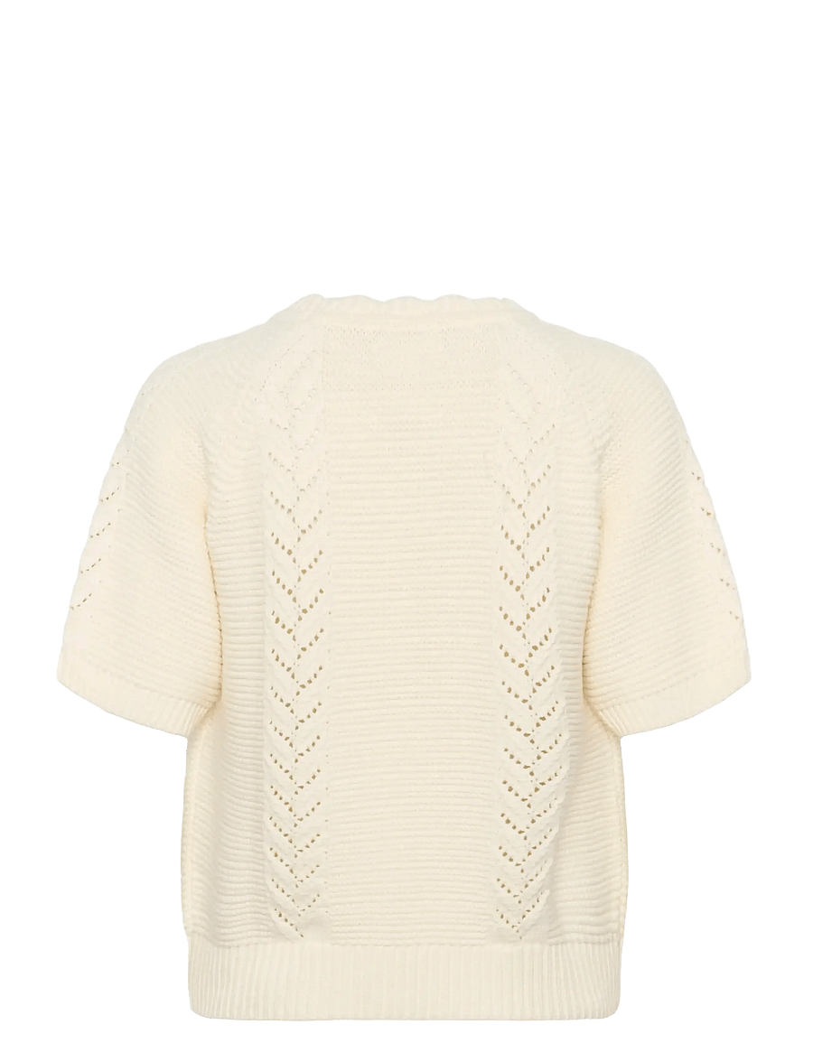 Part Two - AnisettePW PU - stickade tröjor - whisper white - 2