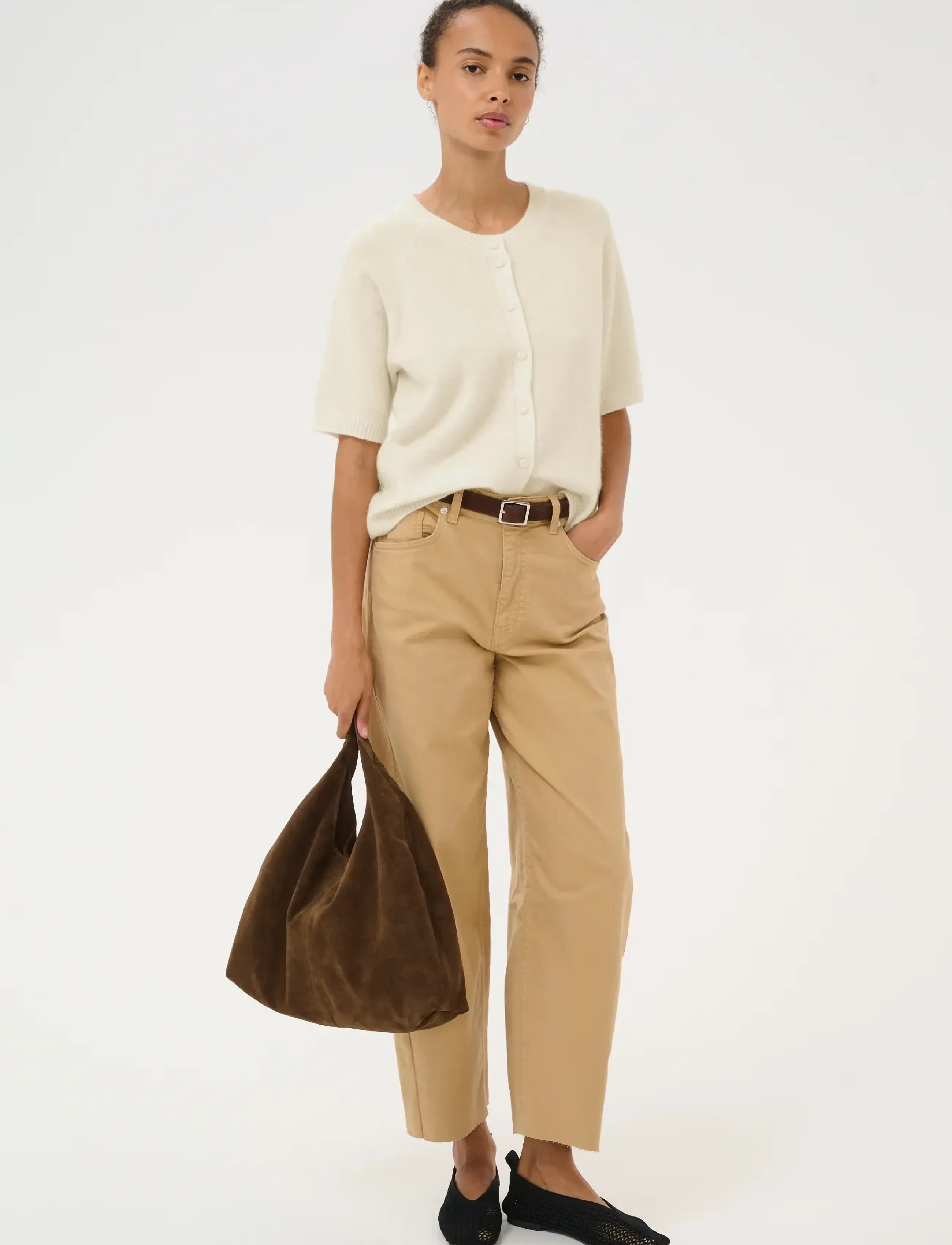 Part Two Anishapw Ca, XL, Cream, Strik > Cardigans, Dame