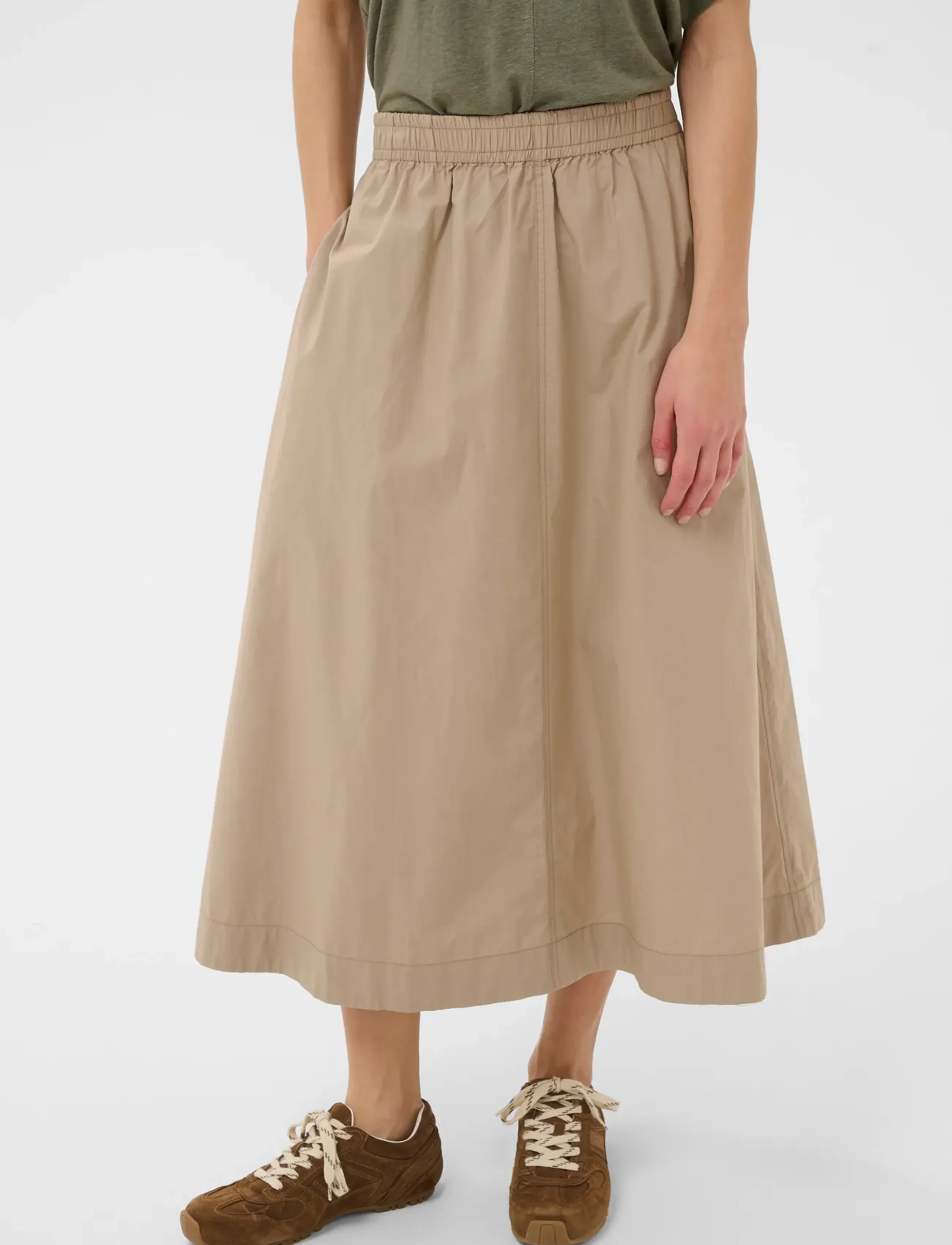 Part Two - AsminaPW SK - midi nederdele - silver mink - 4