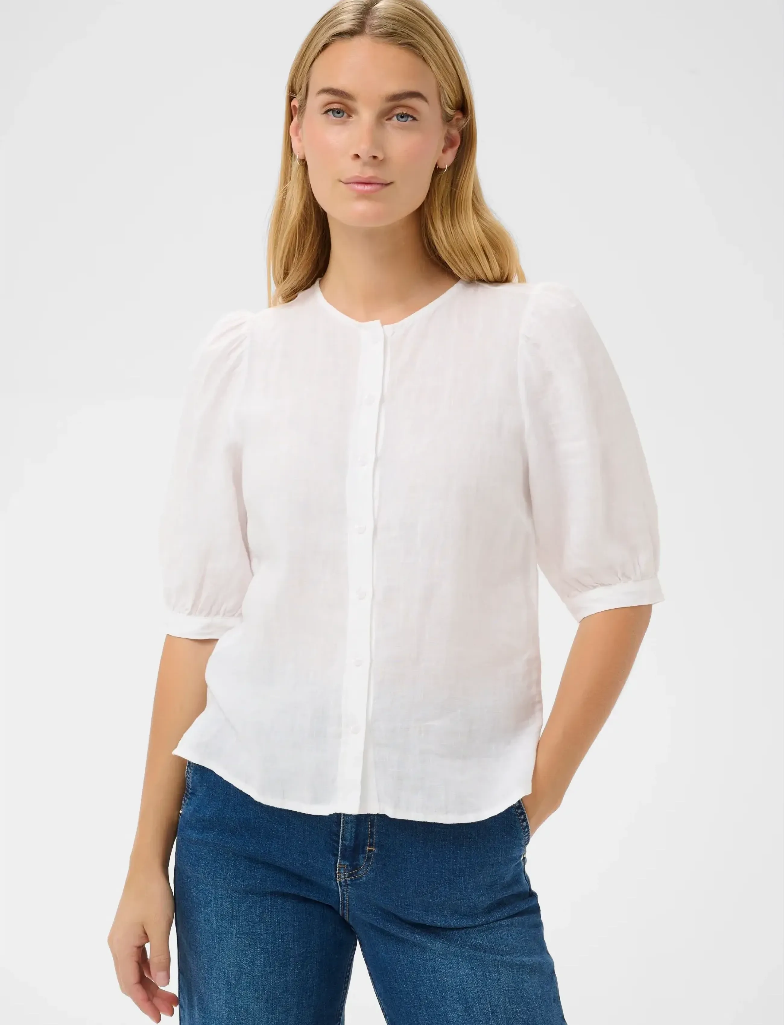 Part Two AzraPW SH - Blusen - BRIGHT WHITE / white