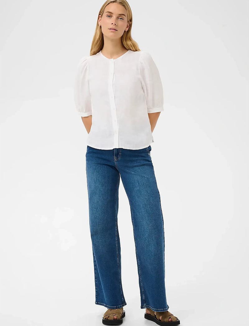 Part Two - AzraPW SH - kortærmede bluser - bright white - 3