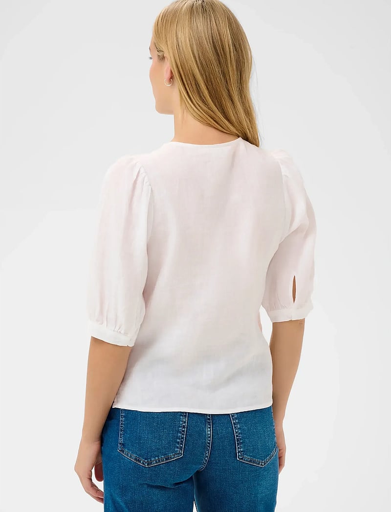 Part Two - AzraPW SH - kortærmede bluser - bright white - 4