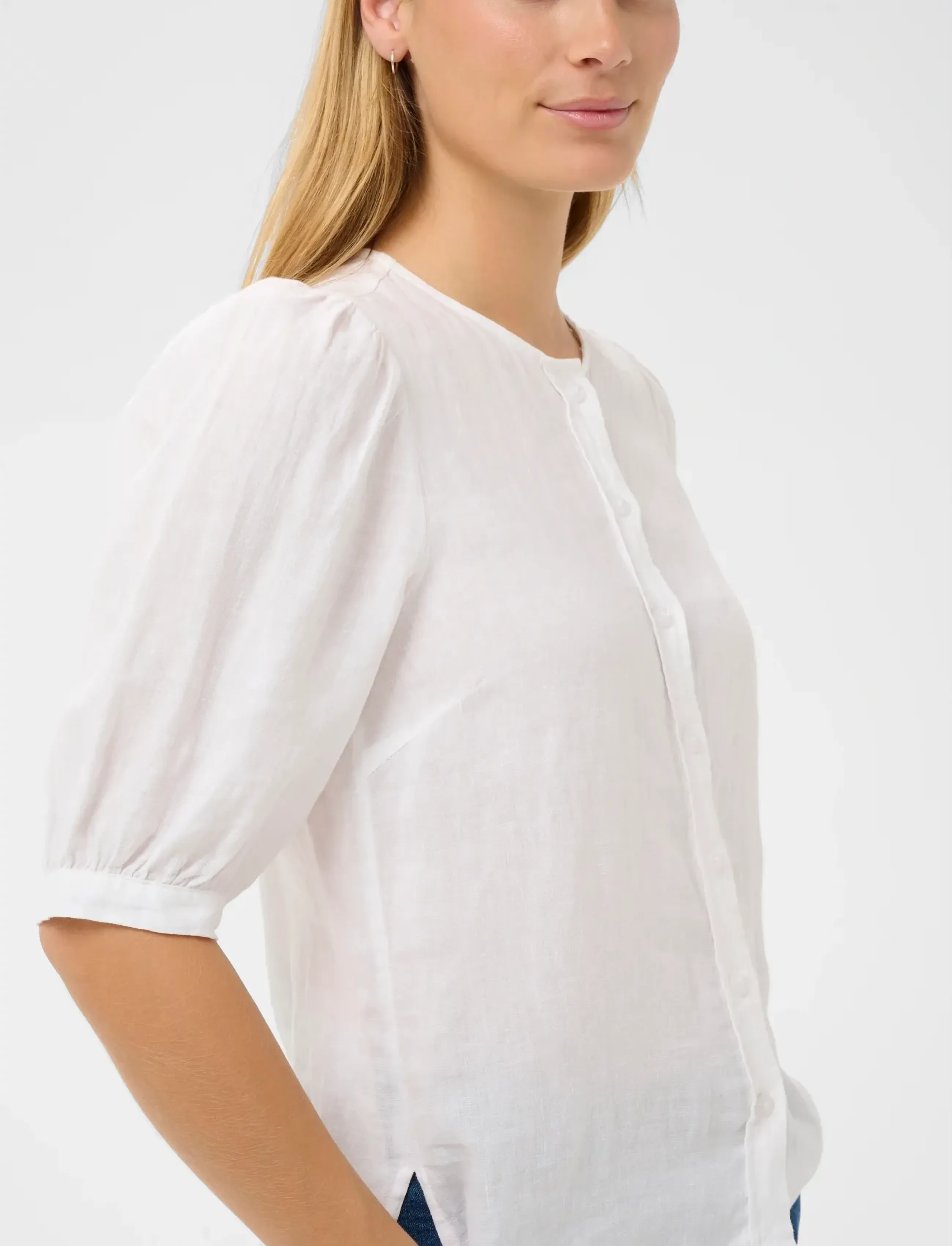 Part Two - AzraPW SH - short-sleeved blouses - bright white - 5