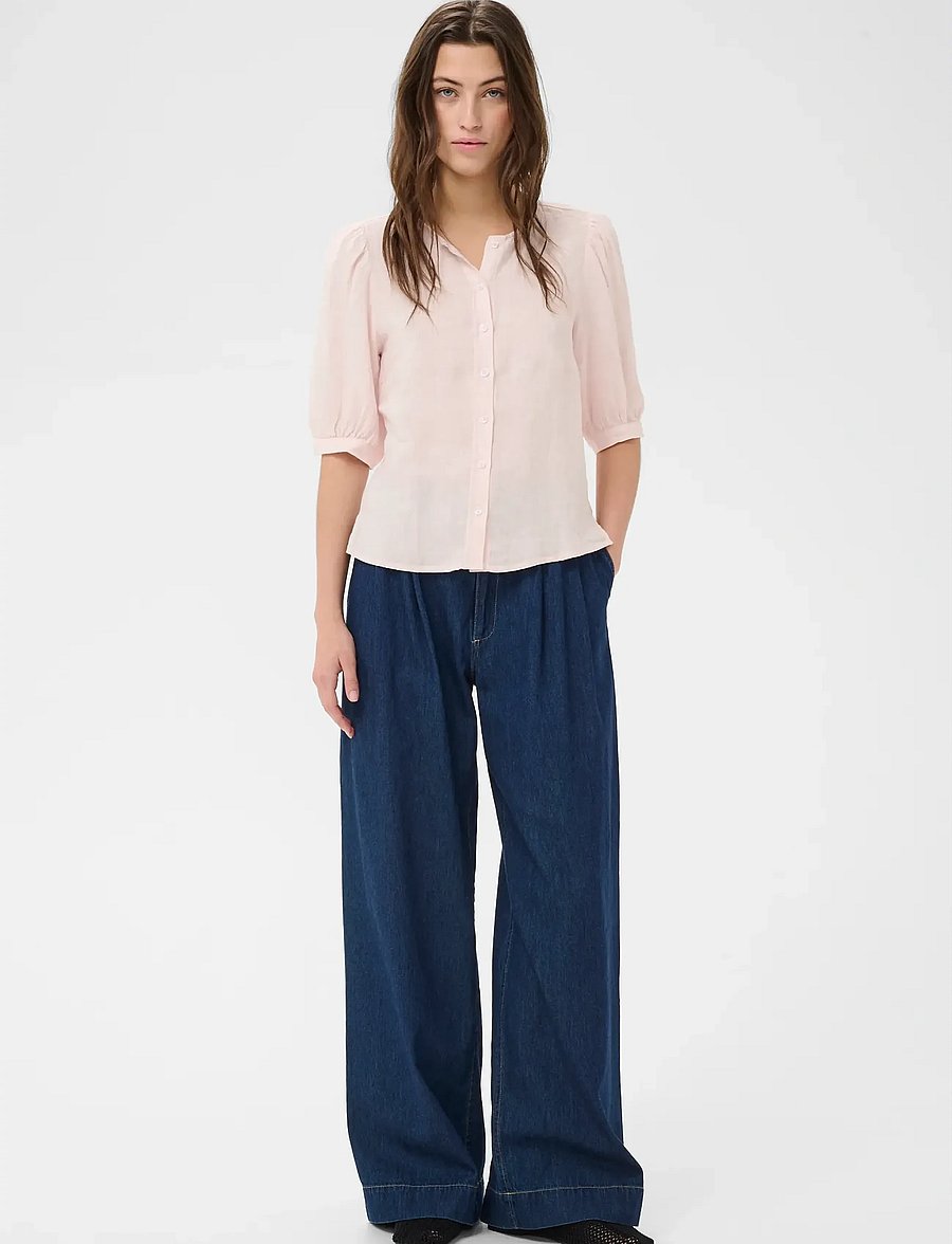 Part Two - AzraPW SH - short-sleeved blouses - mauve chalk - 3