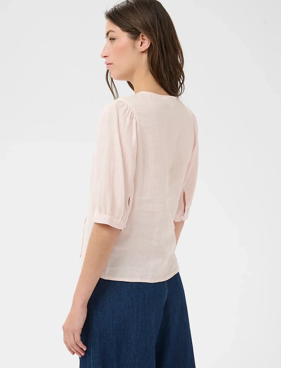 Part Two - AzraPW SH - short-sleeved blouses - mauve chalk - 4