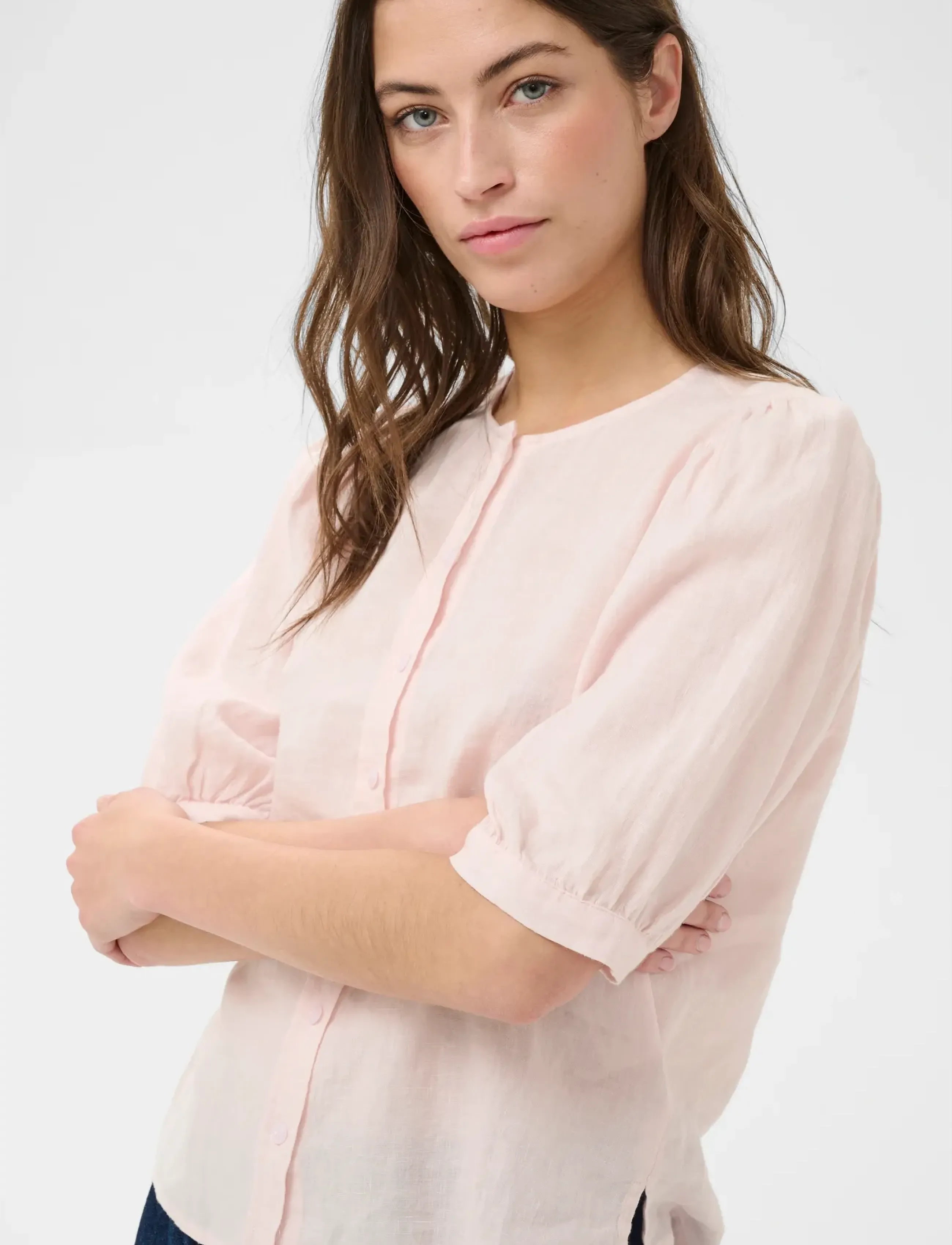 Part Two - AzraPW SH - short-sleeved blouses - mauve chalk - 5