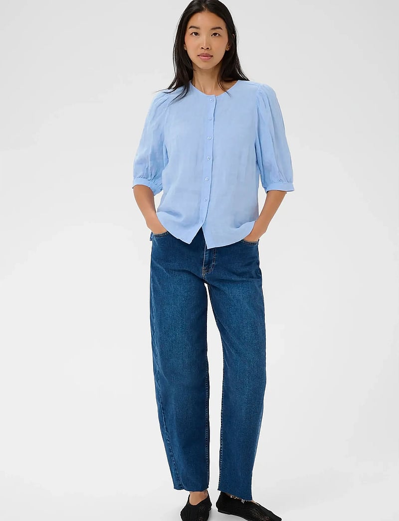 Part Two - AzraPW SH - kortärmade blusar - serenity - 3