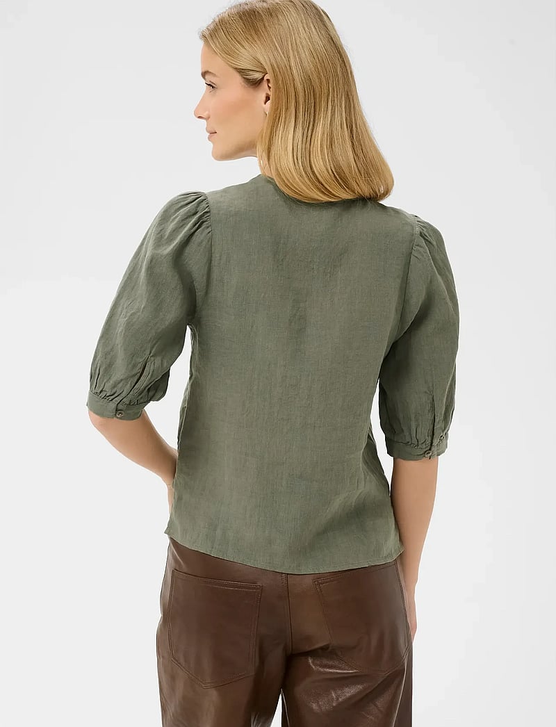 Part Two - AzraPW SH - lyhythihaiset puserot - smokey olive - 4