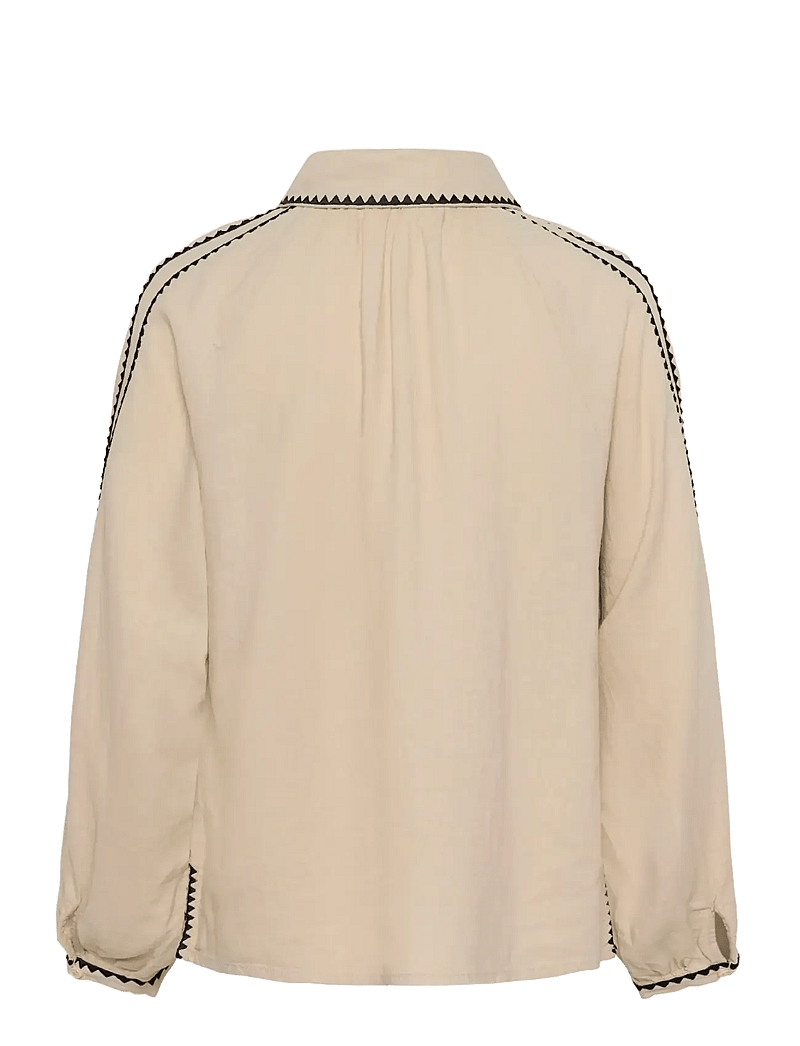 Part Two - AimyPW BL - langærmede skjorter - oatmeal - 2