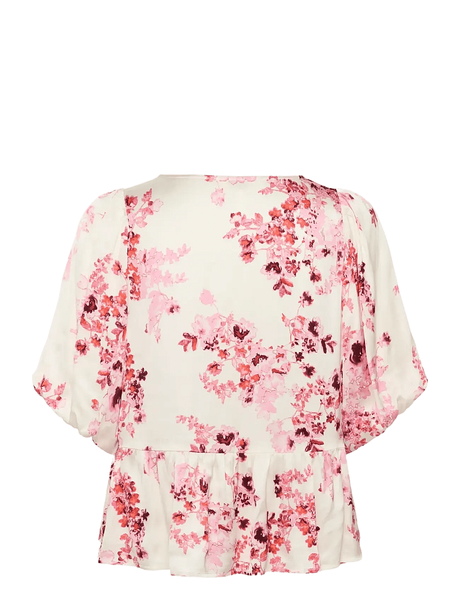 Part Two - AzeliaPW BL - kurzärmelige blusen - pink shadow flower print - 2