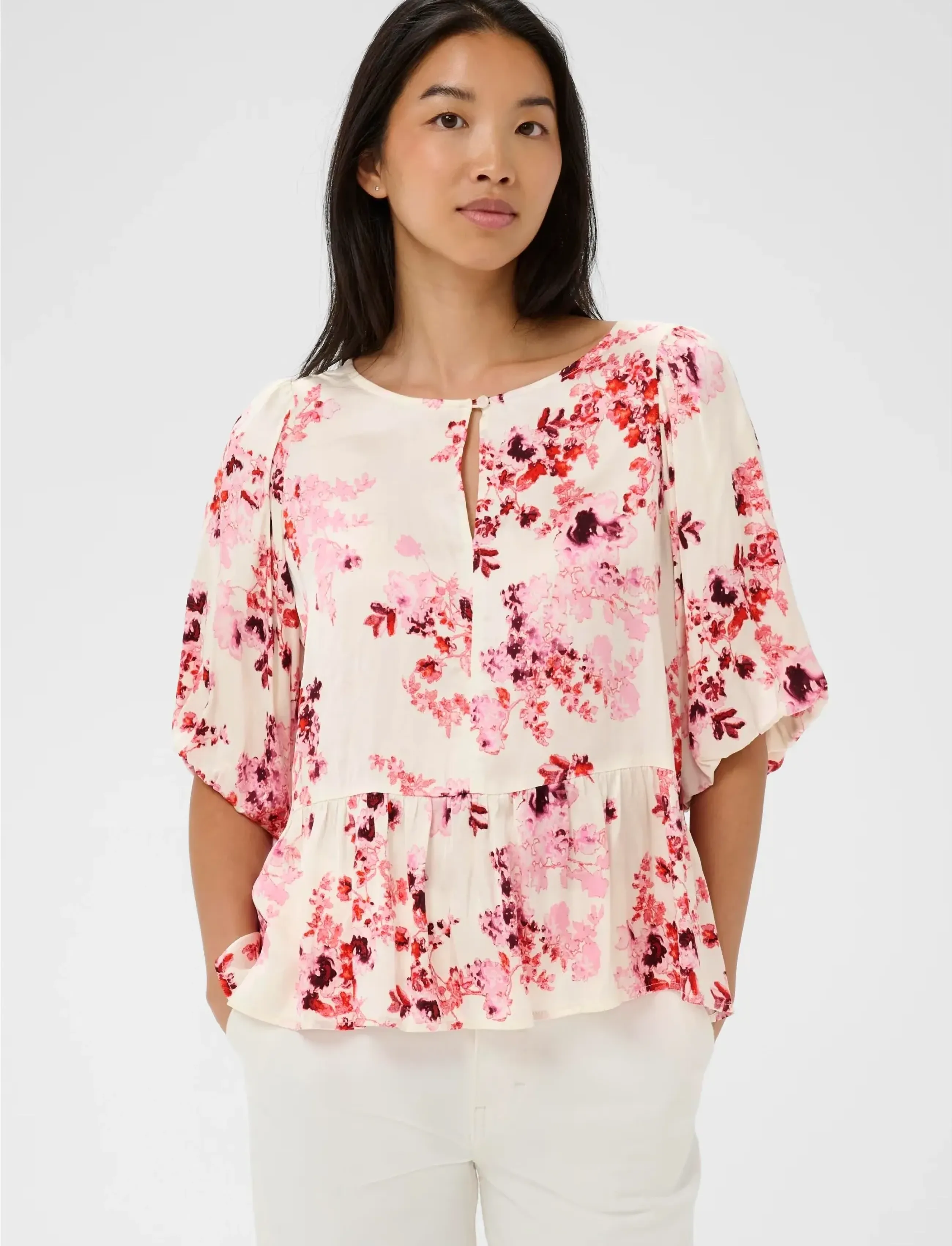 Part Two AzeliaPW BL - Kläder - PINK SHADOW FLOWER PRINT / pink/rose