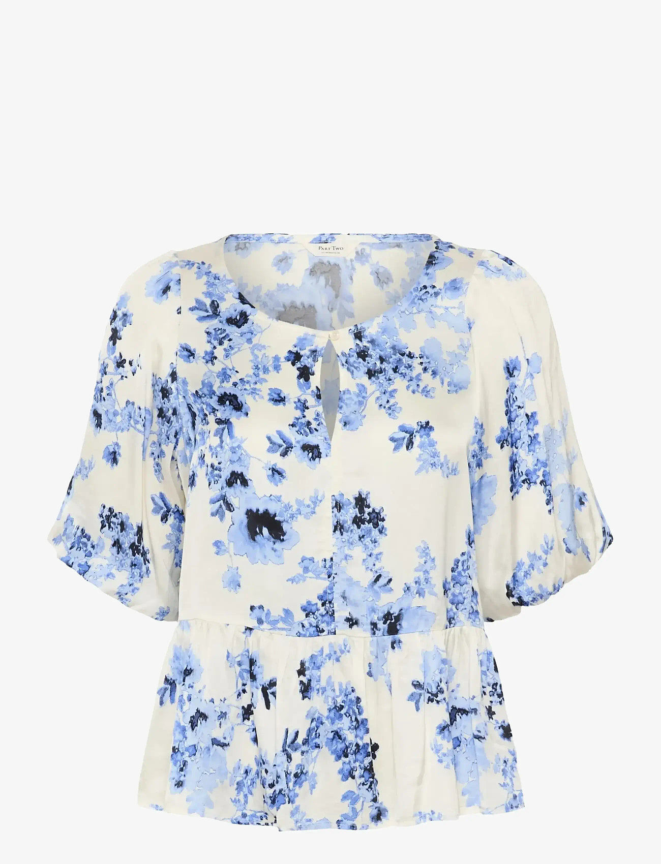 Part Two - AzeliaPW BL - kortärmade blusar - blue shadow flower - 1