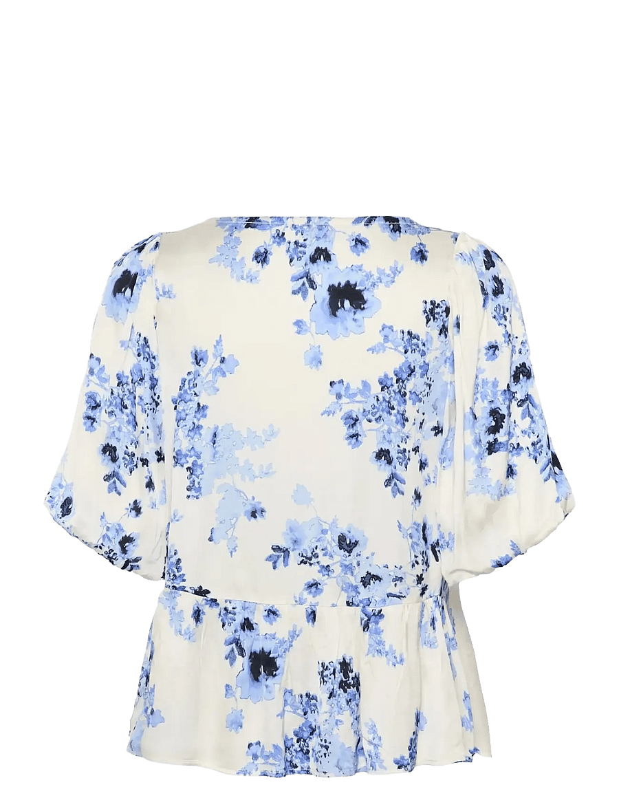 Part Two - AzeliaPW BL - kortärmade blusar - blue shadow flower - 2