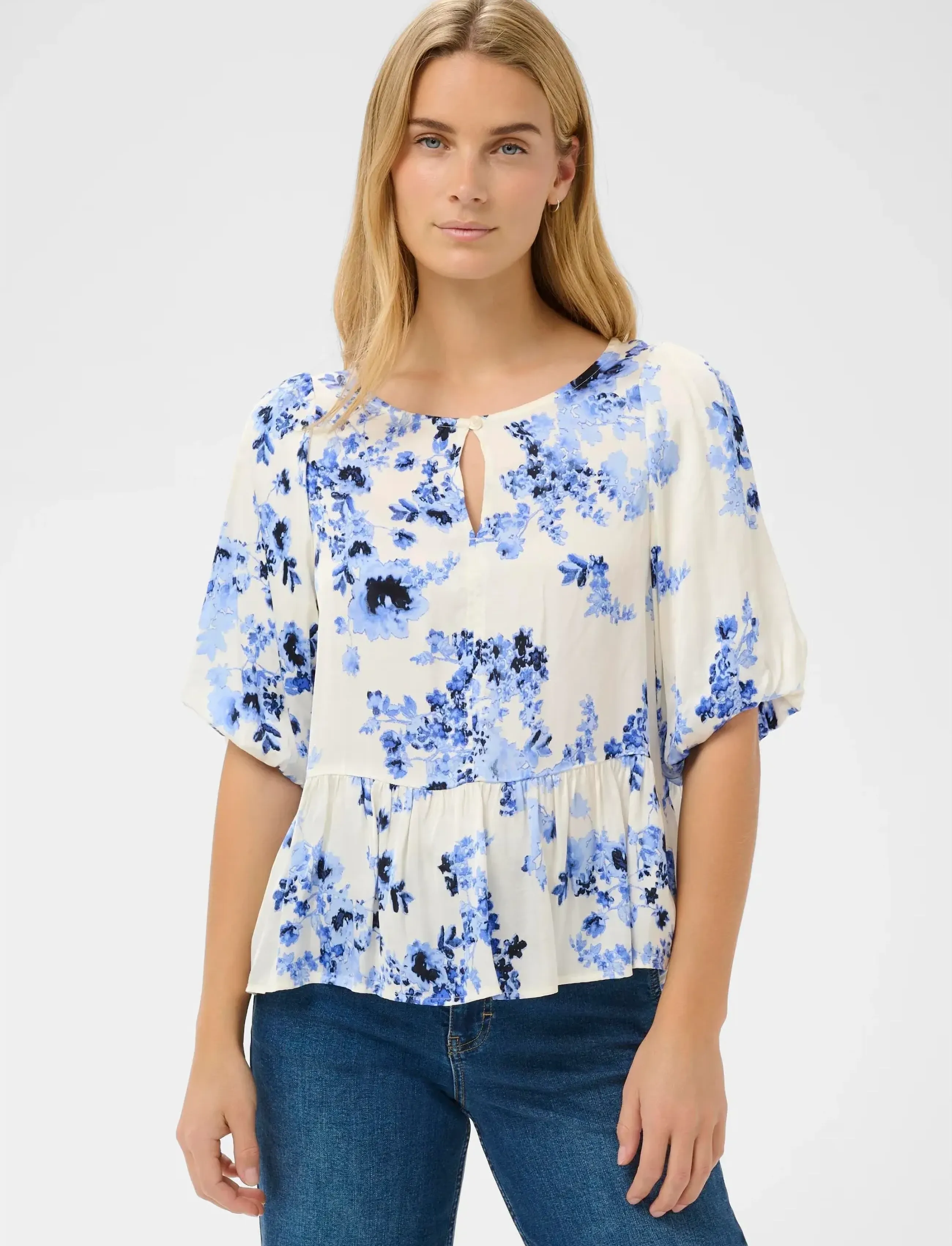 Part Two AzeliaPW BL - Kläder - BLUE SHADOW FLOWER / blue