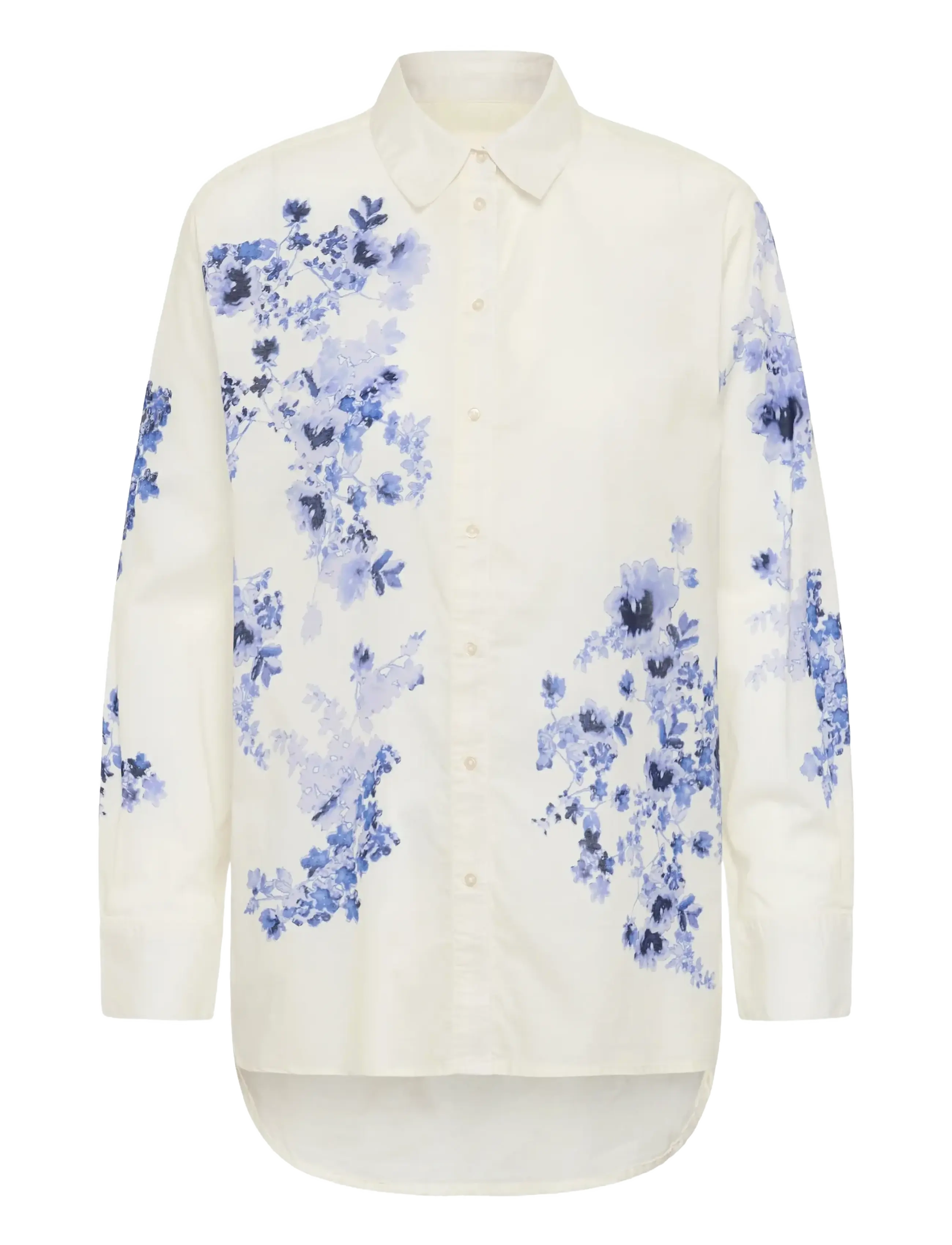 BLUE SHADOW FLOWER PRINT