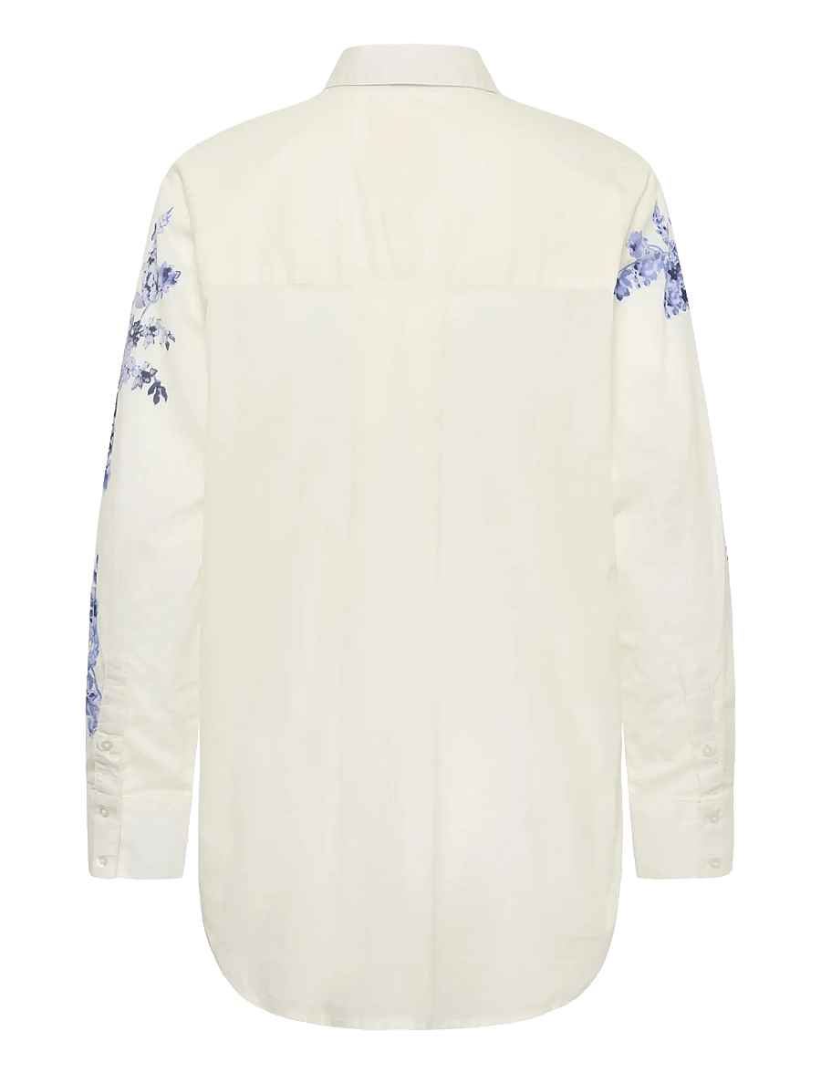 Part Two - AleiaPW SH - marškiniai ilgomis rankovėmis - blue shadow flower print - 2