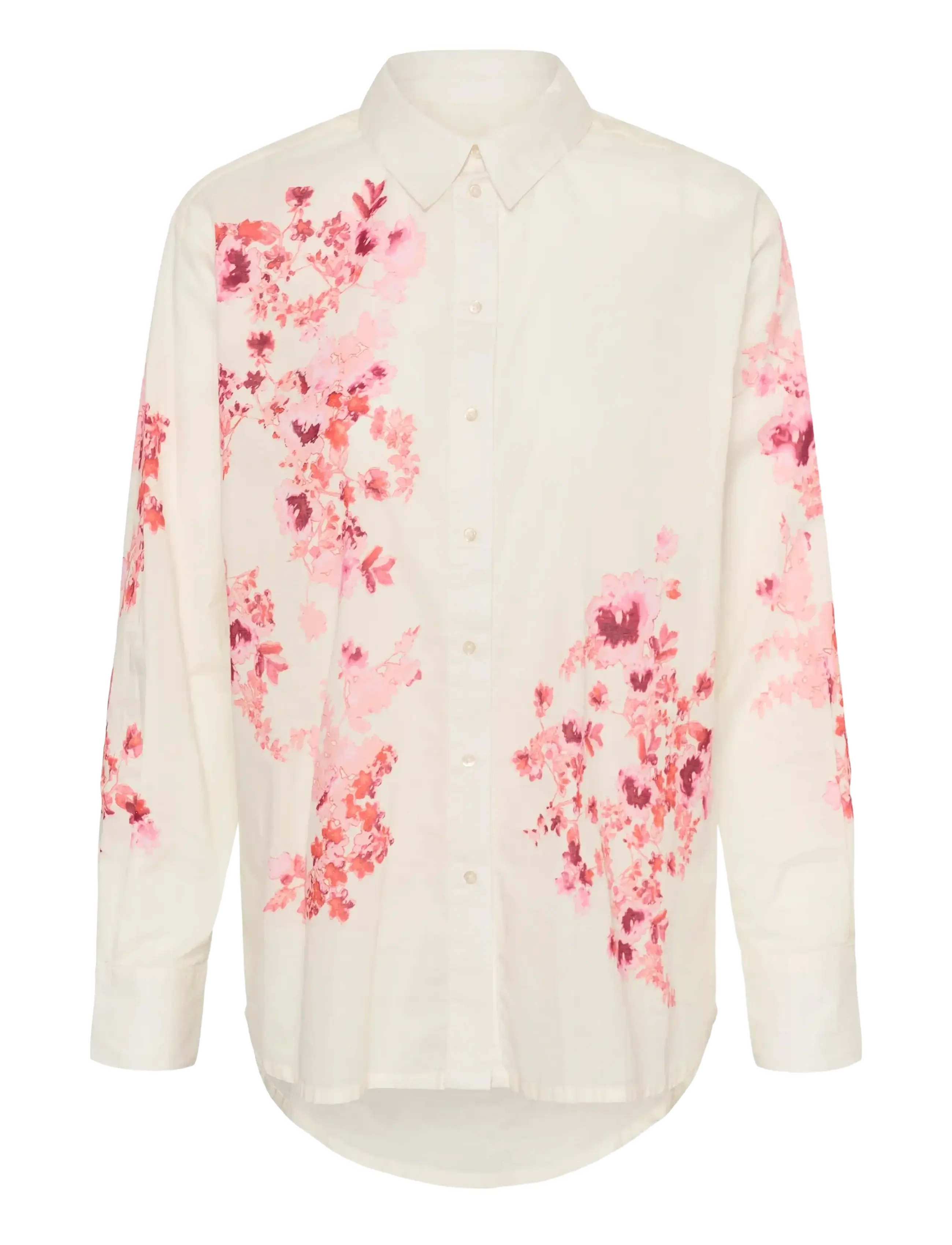 Part Two AleiaPW SH - Tøj - PINK SHADOW FLOWER PRINT / pink/rose