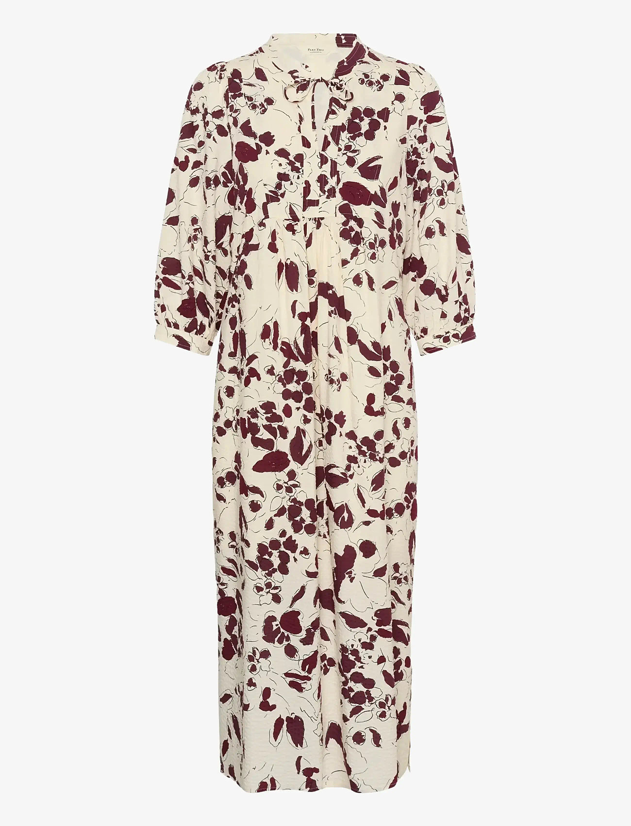 Part Two - AlessaPW DR - summer dresses - fig artflower print - 1