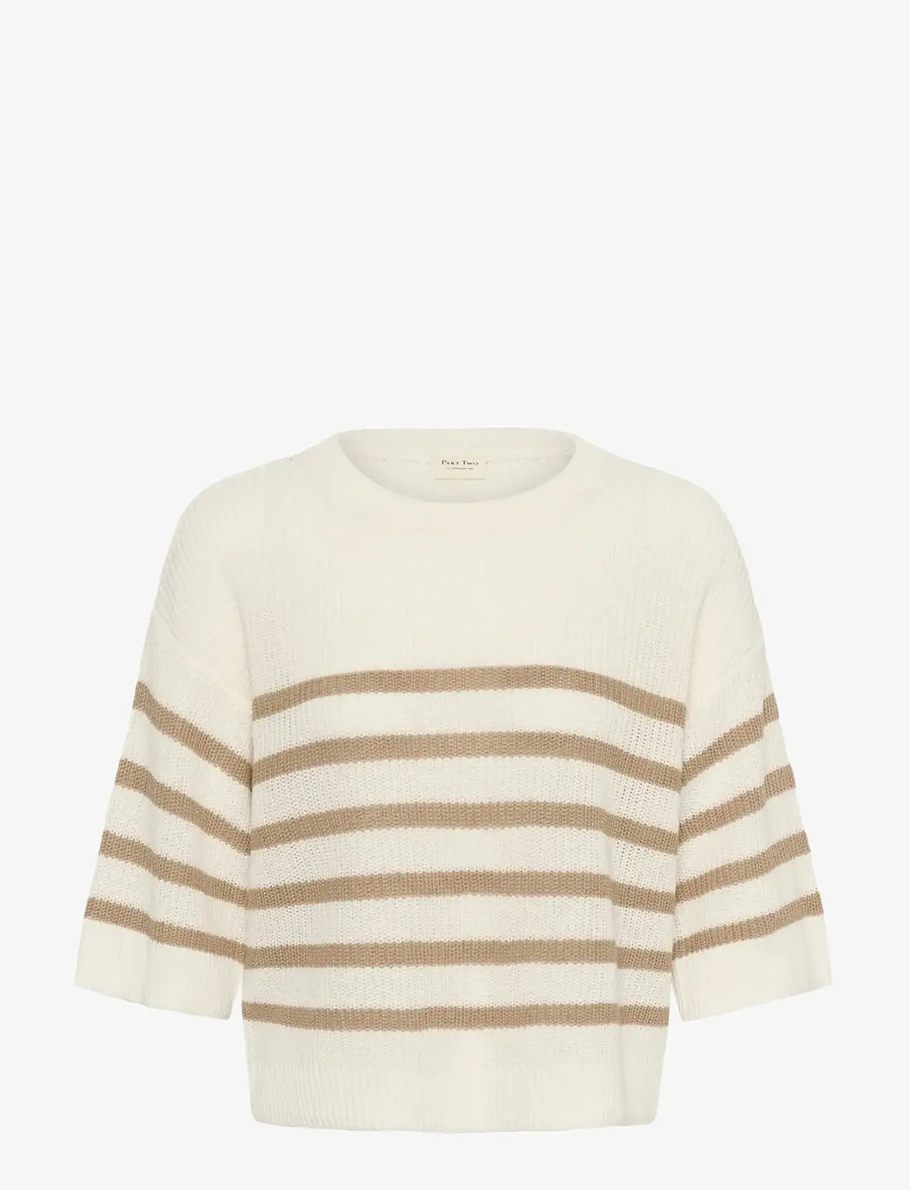 Part Two - AlizaPW PU - stickade tröjor - whisper white/silver mink - 0