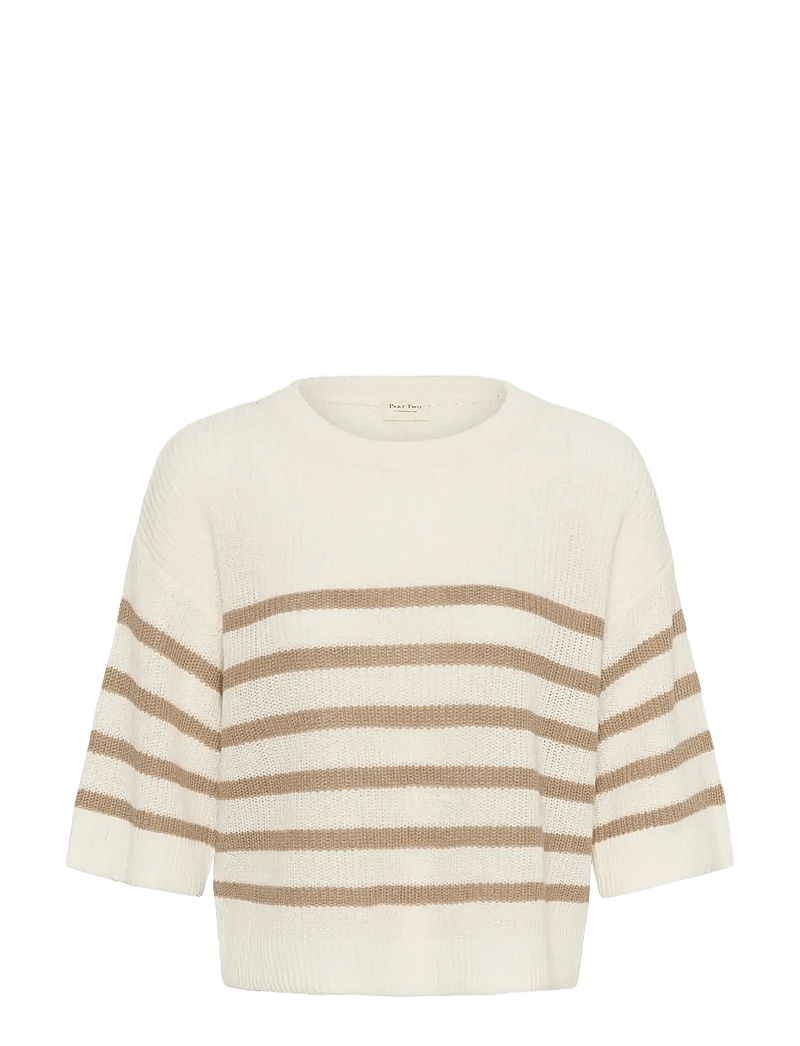 Part Two - AlizaPW PU - stickade tröjor - whisper white/silver mink - 0