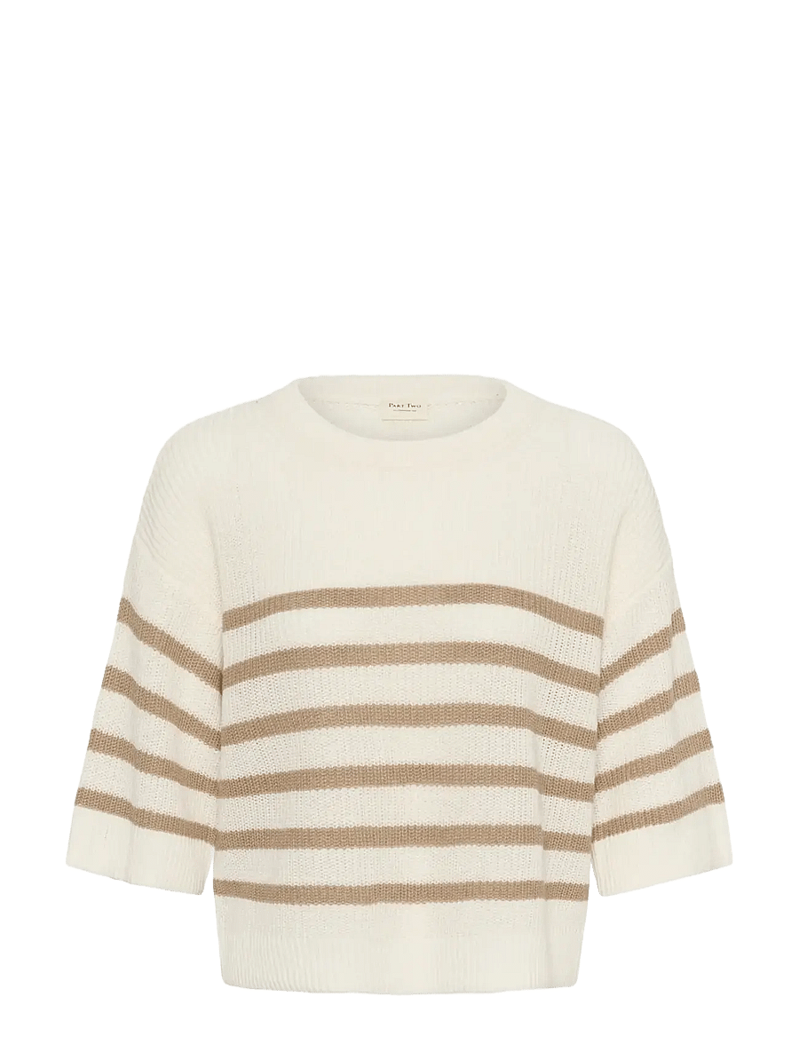 Part Two - AlizaPW PU - striktrøjer - whisper white/silver mink - 1