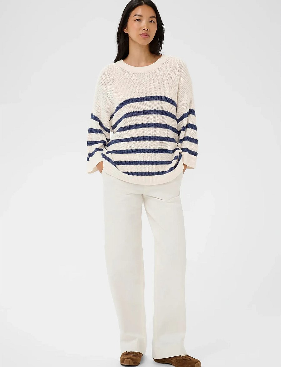 Part Two - AlizaPW PU - striktrøjer - blue stripe - 3