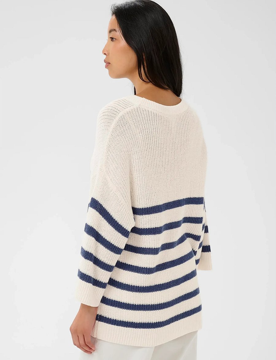 Part Two - AlizaPW PU - striktrøjer - blue stripe - 4