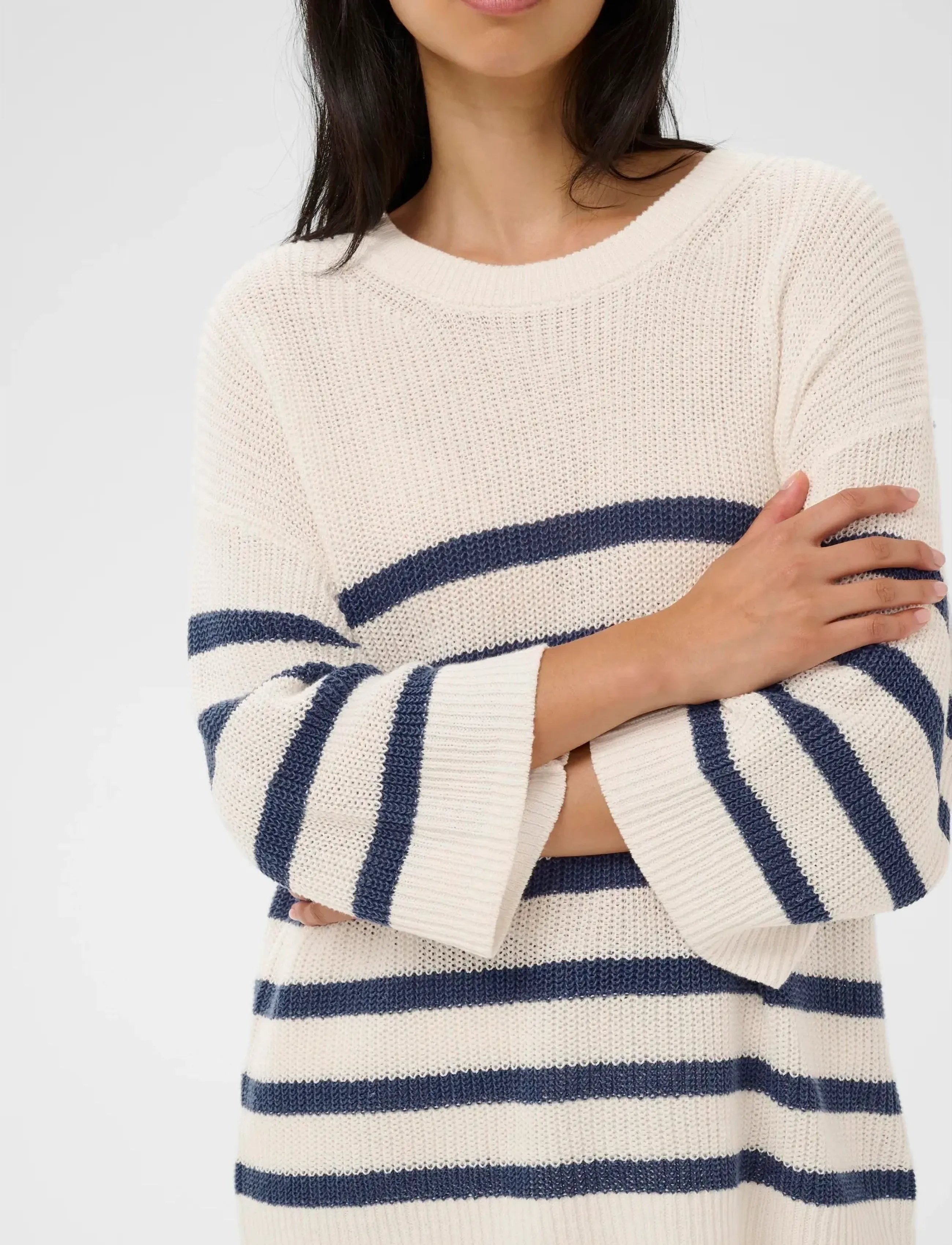 Part Two - AlizaPW PU - trøjer - blue stripe - 5