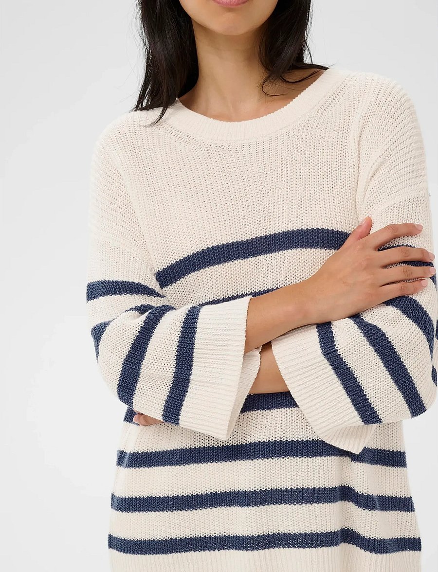 Part Two - AlizaPW PU - striktrøjer - blue stripe - 5