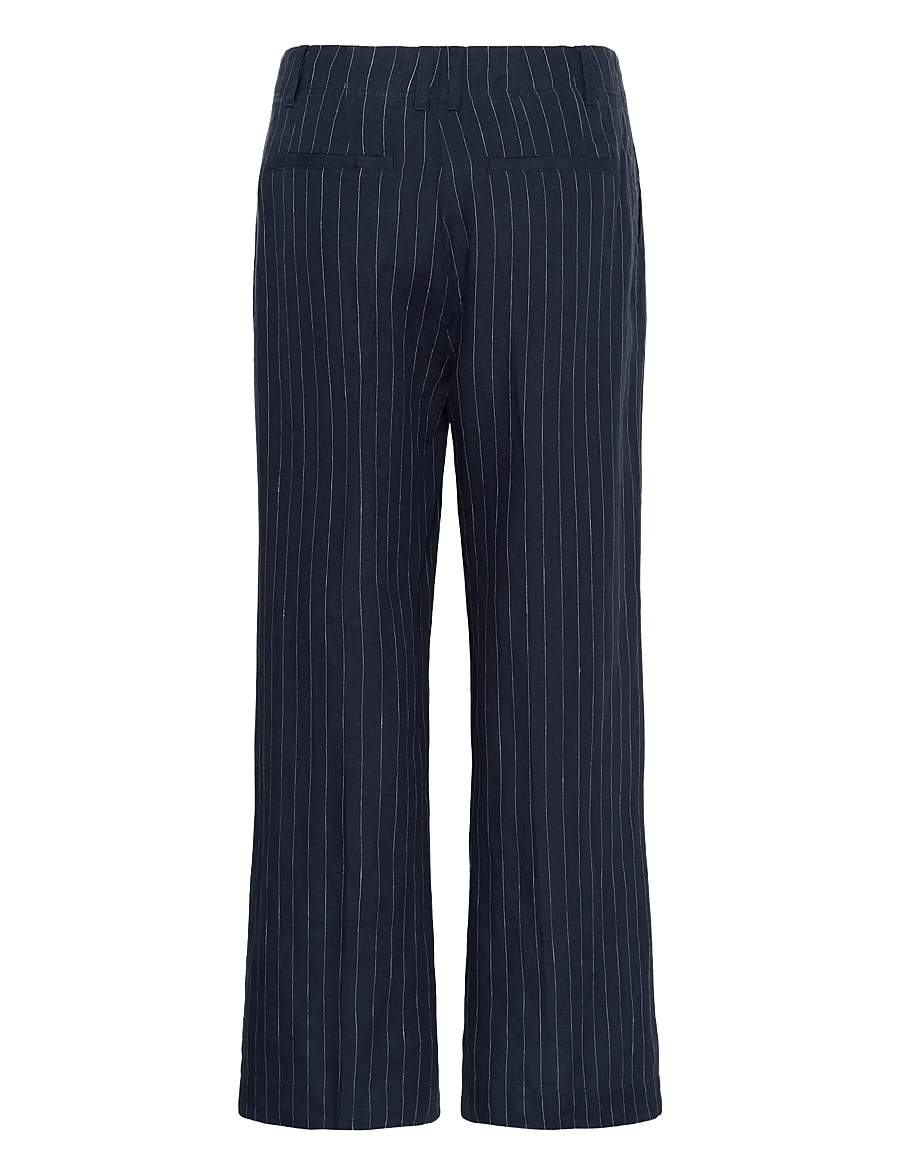 Part Two - AliyaPW PA - bukser med brede ben - blue nights pinstripe - 2