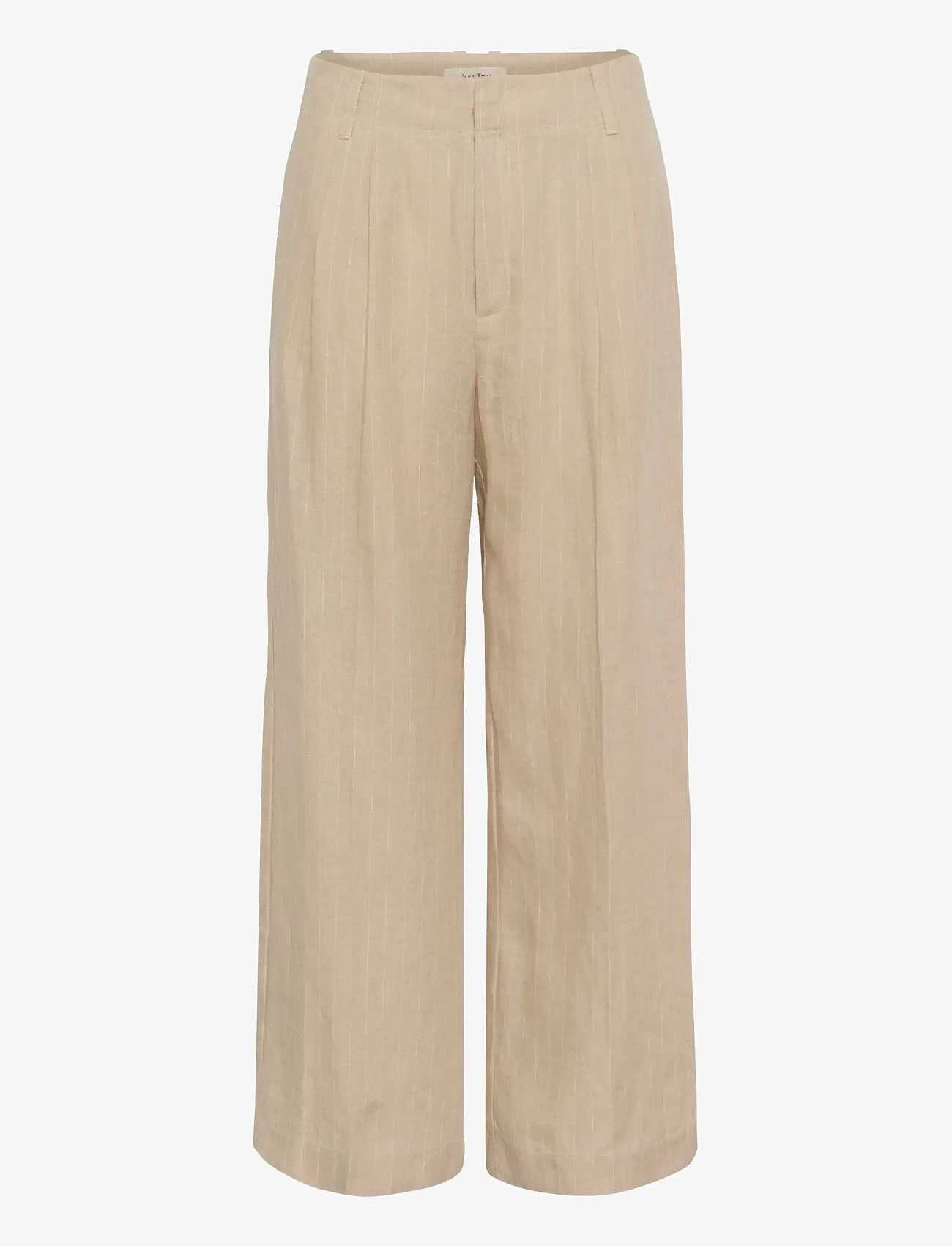 Part Two - AliyaPW PA - bukser med brede ben - neutral pinstripe - 1
