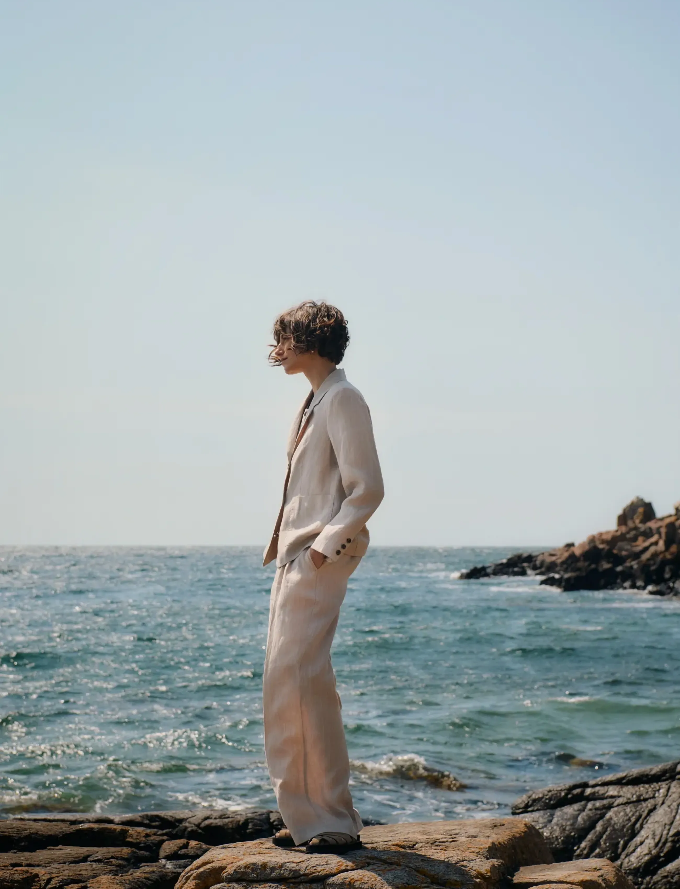 Part Two AliyaPW PA - Kampagne - NEUTRAL PINSTRIPE / beige
