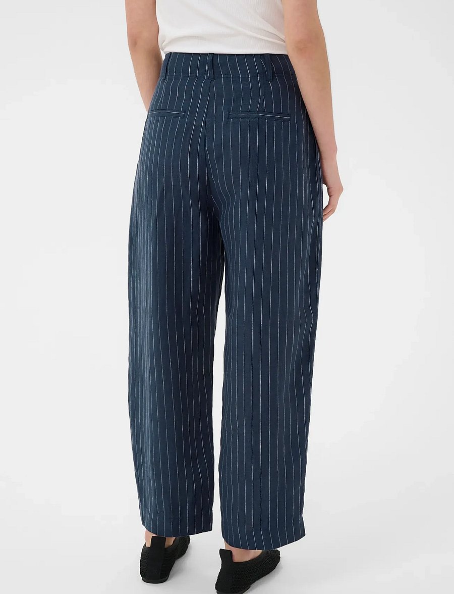 Part Two - NettasPW PA - barrel trousers - blue nights pinstripe - 4