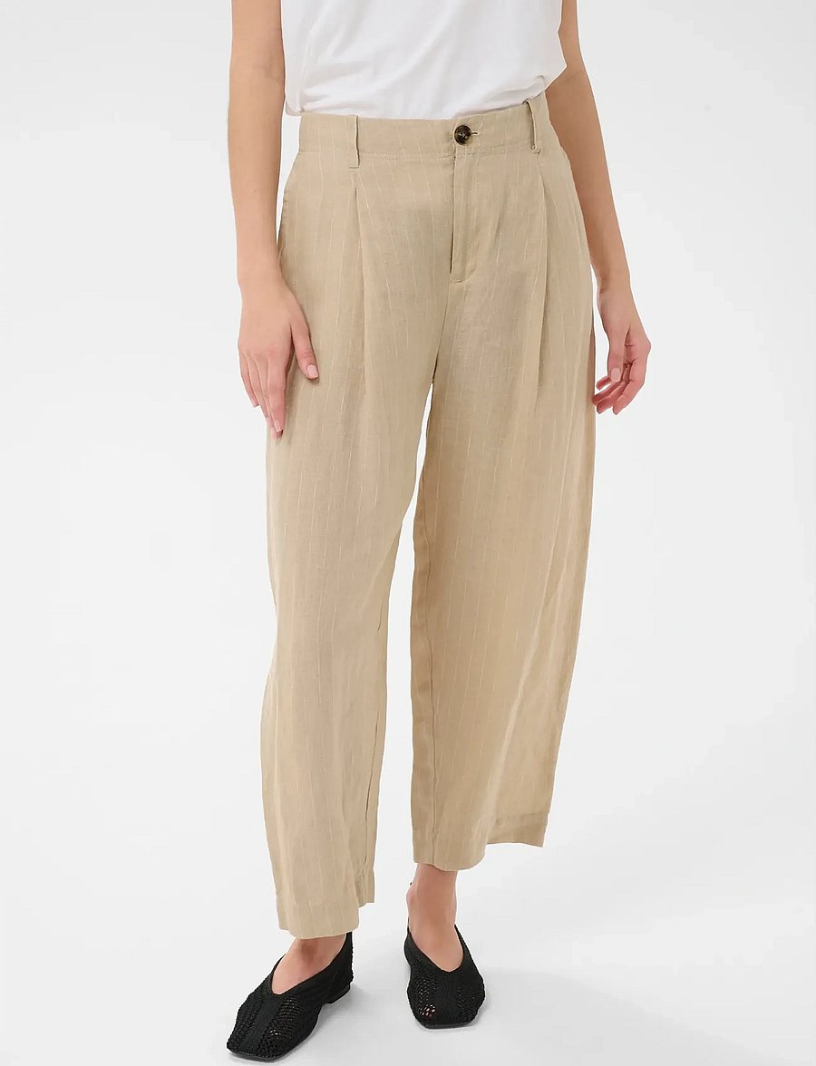 Part Two - NettasPW PA - barrel-bukser - neutral pinstripe - 0