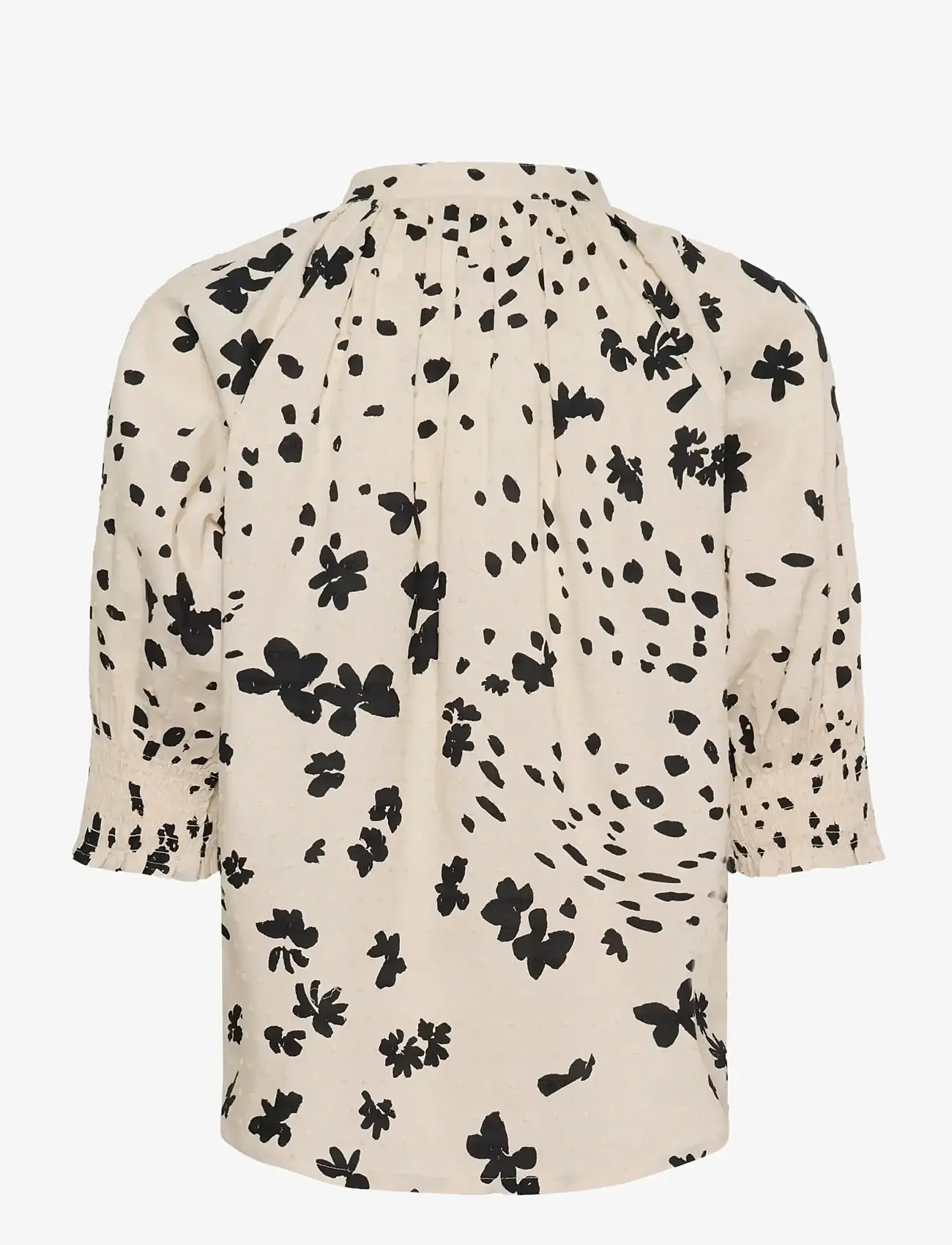 Part Two - AlmeraPW SH - kortærmede bluser - black dot flower print - 2