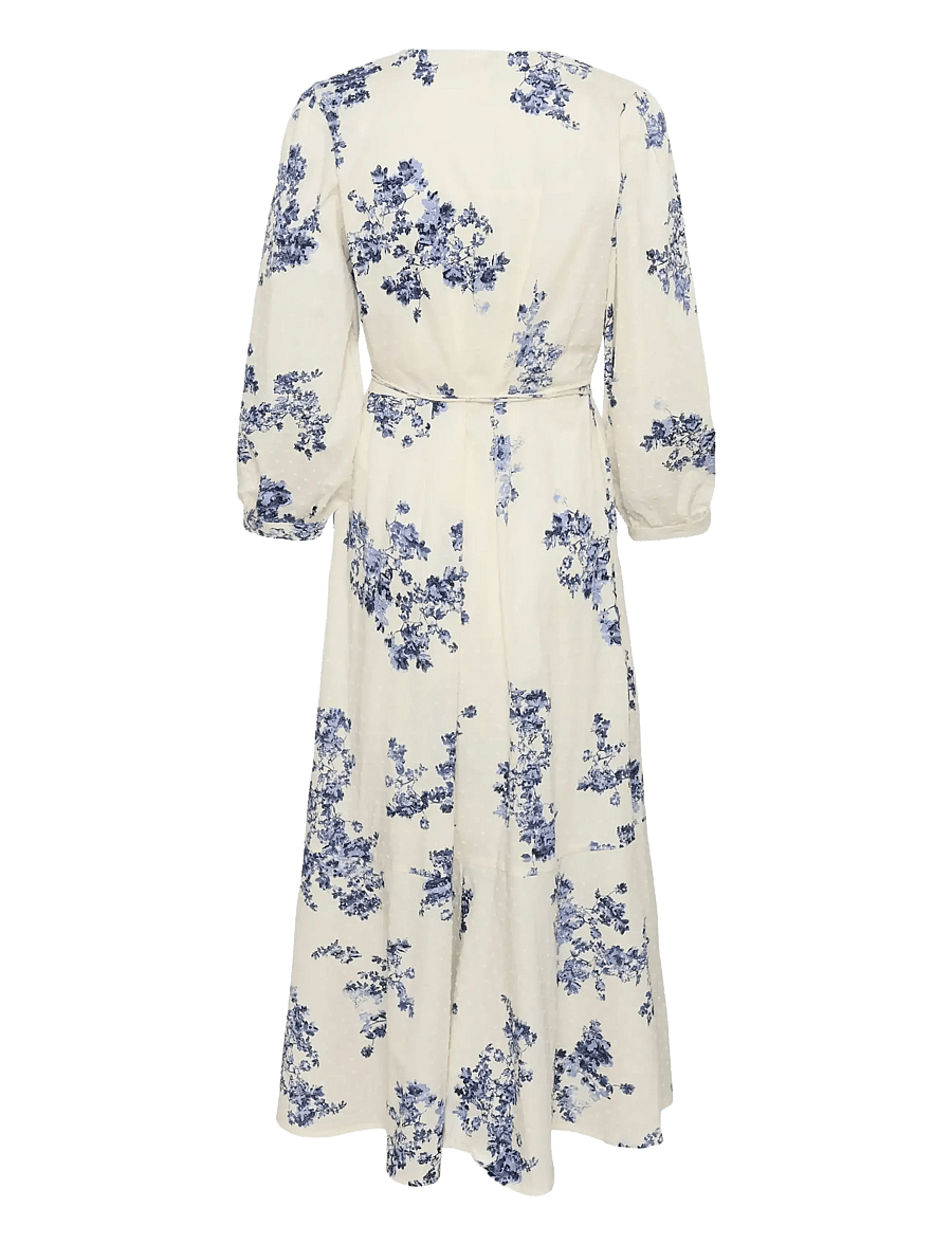 Part Two - AlyaPW DR - slå-om-kjoler - blue shadow flower print - 2