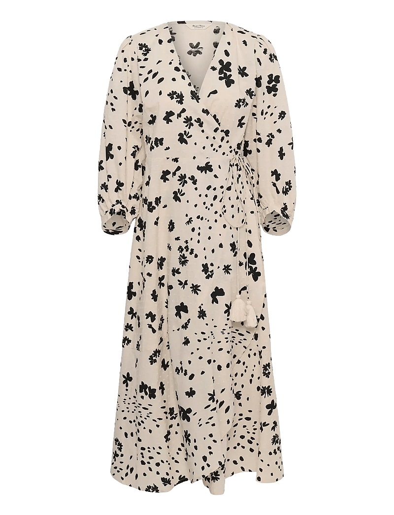 Part Two - AlyaPW DR - wickelkleider - black dot flower print - 1