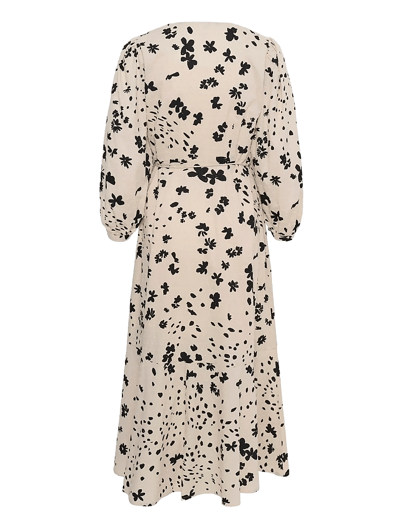 Part Two - AlyaPW DR - wickelkleider - black dot flower print - 2