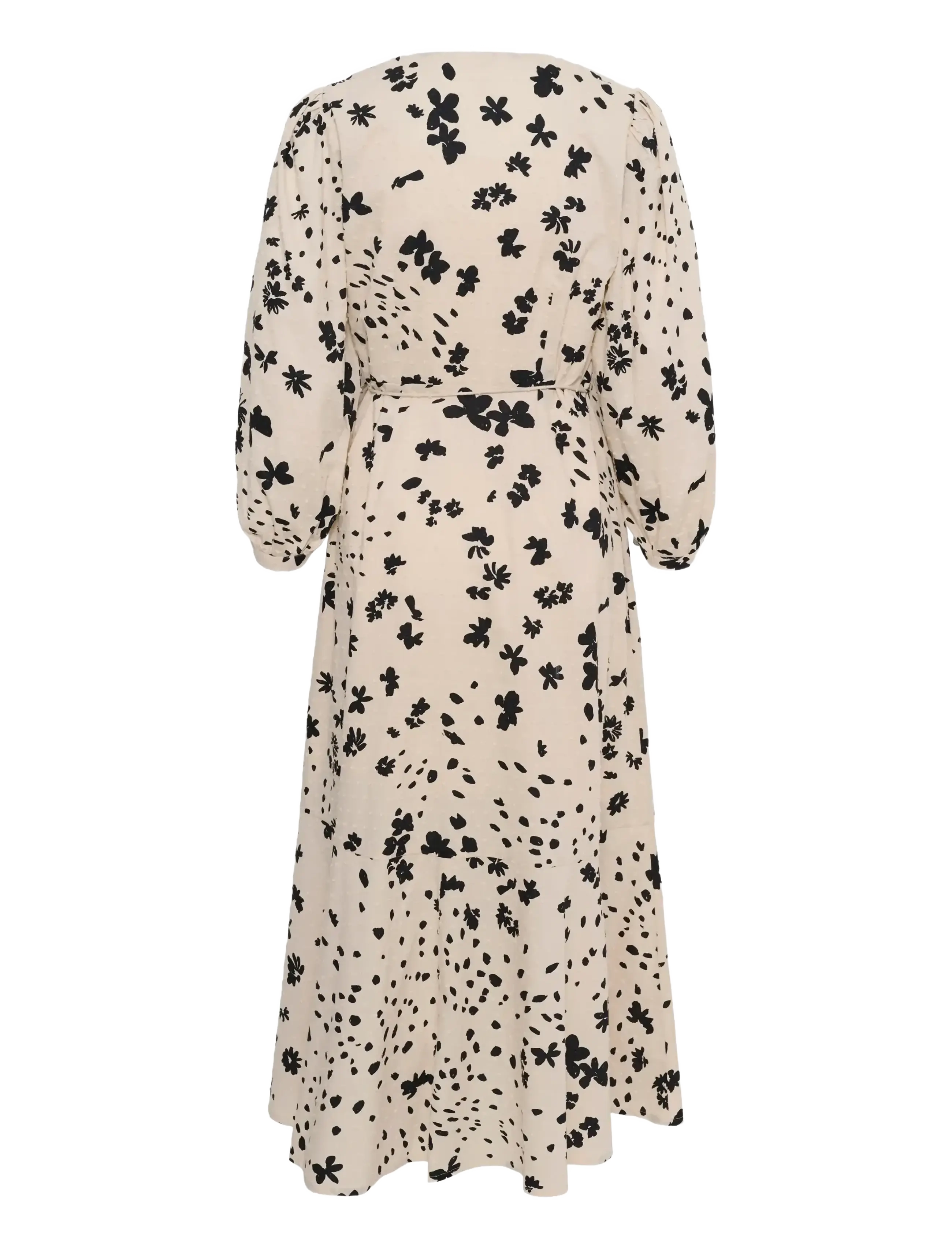 Part Two - AlyaPW DR - omlottklänningar - black dot flower print - 2