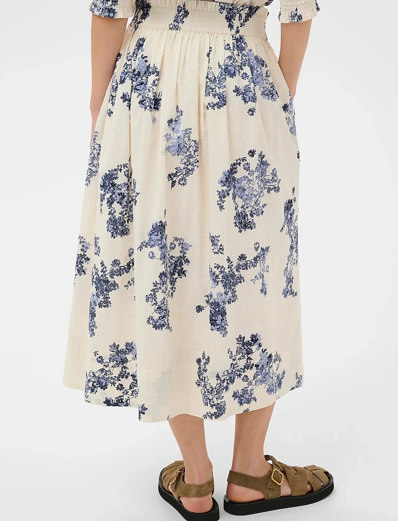 Part Two - AmaiaPW SK - midi-röcke - blue shadow flower print - 4