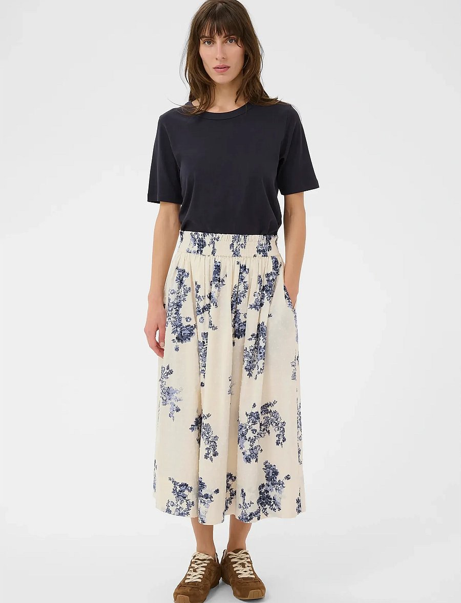 Part Two - AmaiaPW SK - midiseelikud - blue shadow flower print - 5