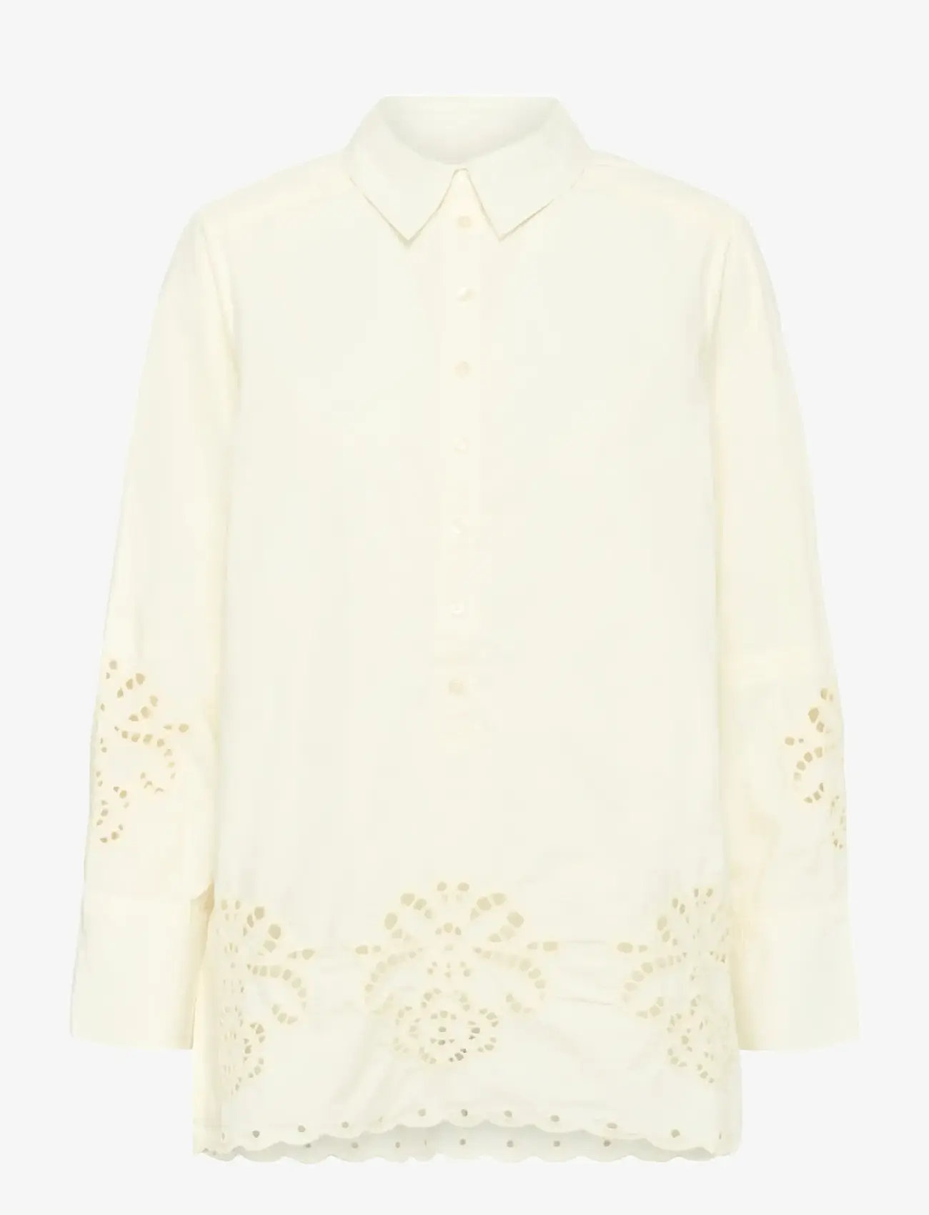 Part Two - AnnalinePW SH - long-sleeved shirts - whisper white - 1