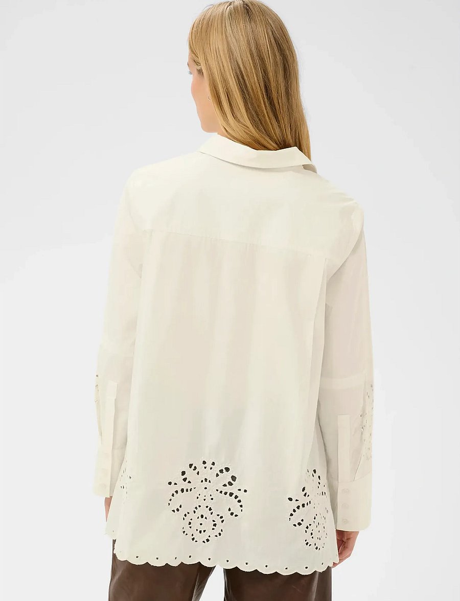 Part Two - AnnalinePW SH - langærmede skjorter - whisper white - 4