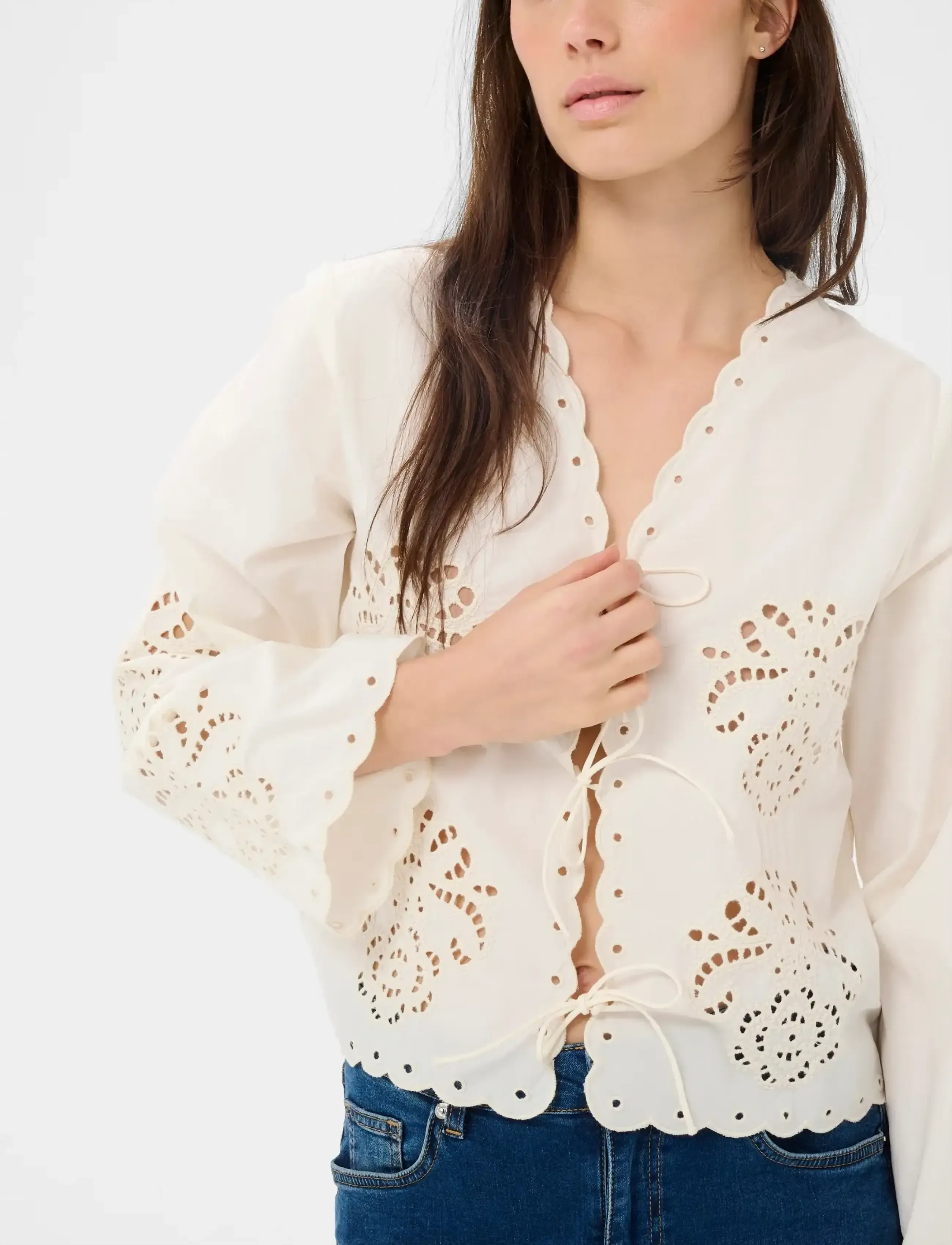 Part Two - AnamariaPW BL - long sleeved blouses - whisper white - 5