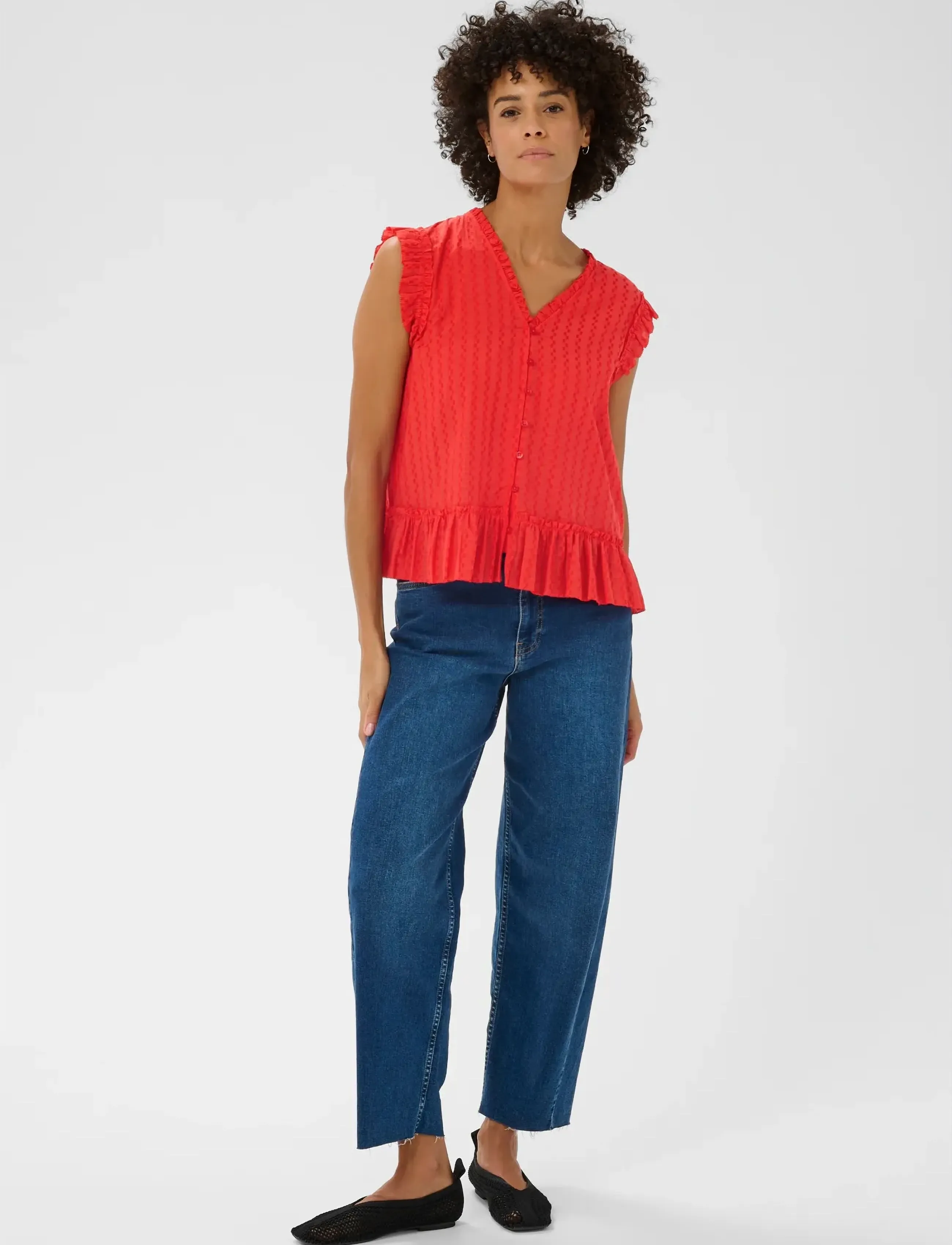 Part Two Anekapw Bl, 42, Red, Bluser > Uden Ærmer, Dame