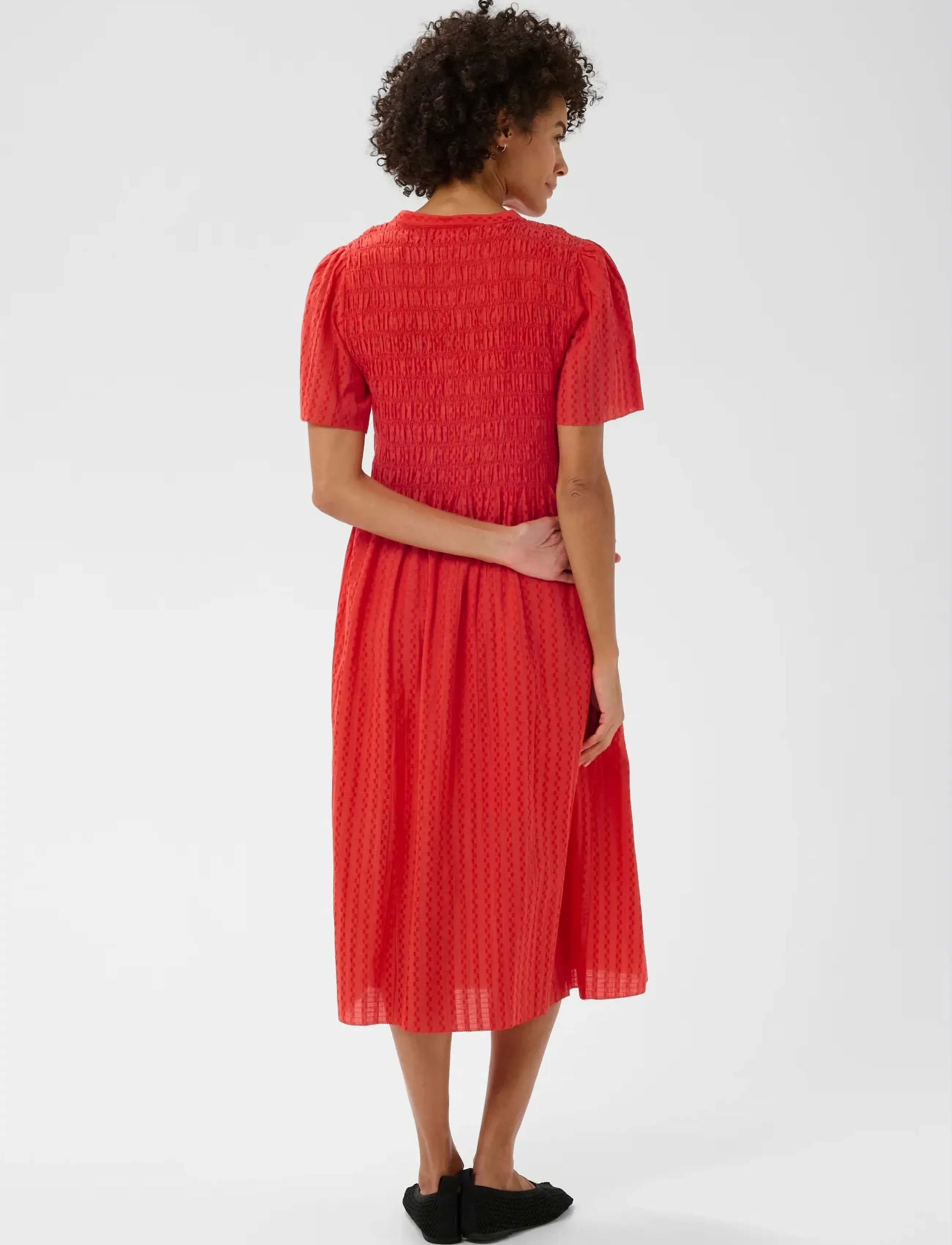 Part Two - AnellaPW DR - midi kjoler - poppy red - 4