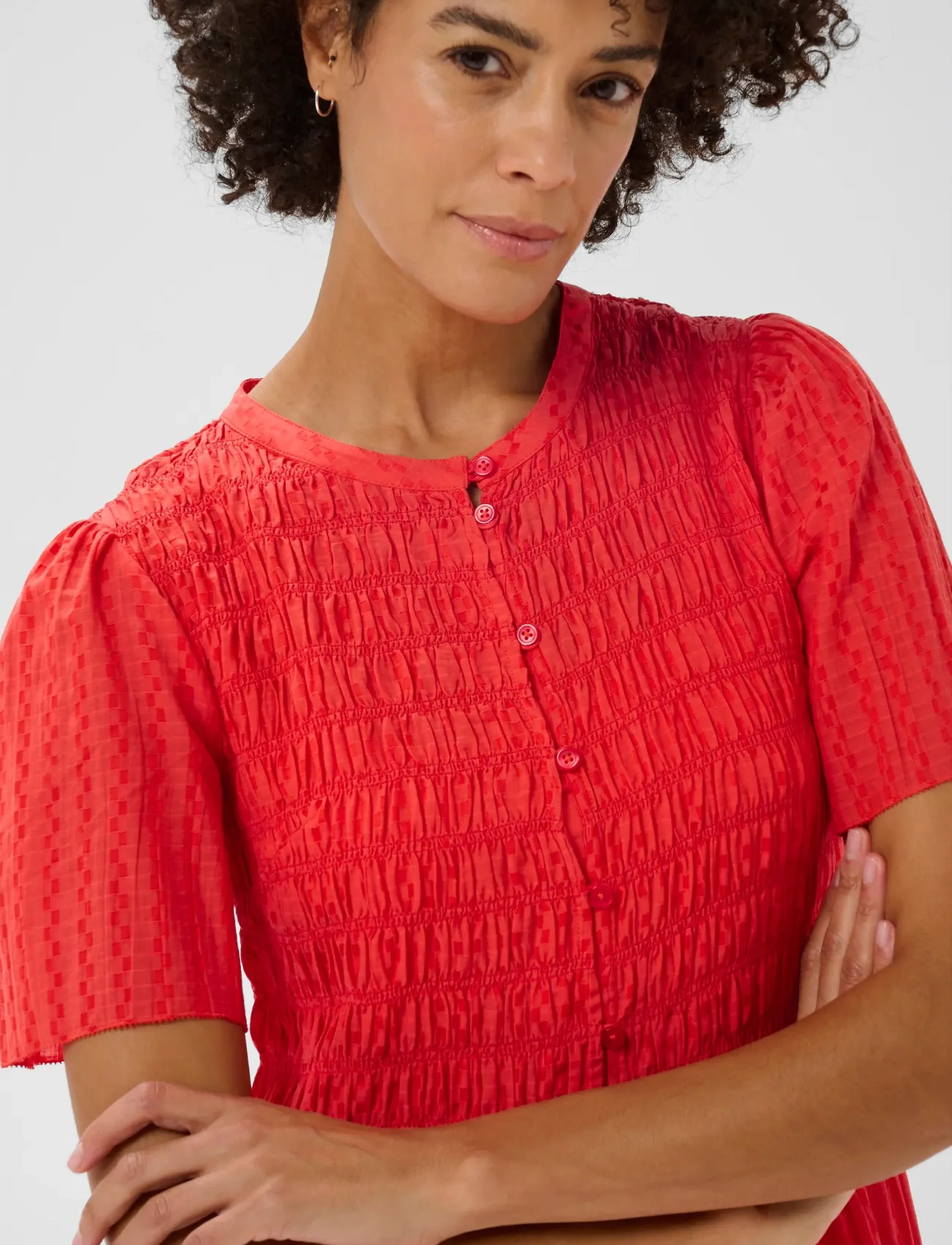 Part Two - AnellaPW DR - midi kjoler - poppy red - 5