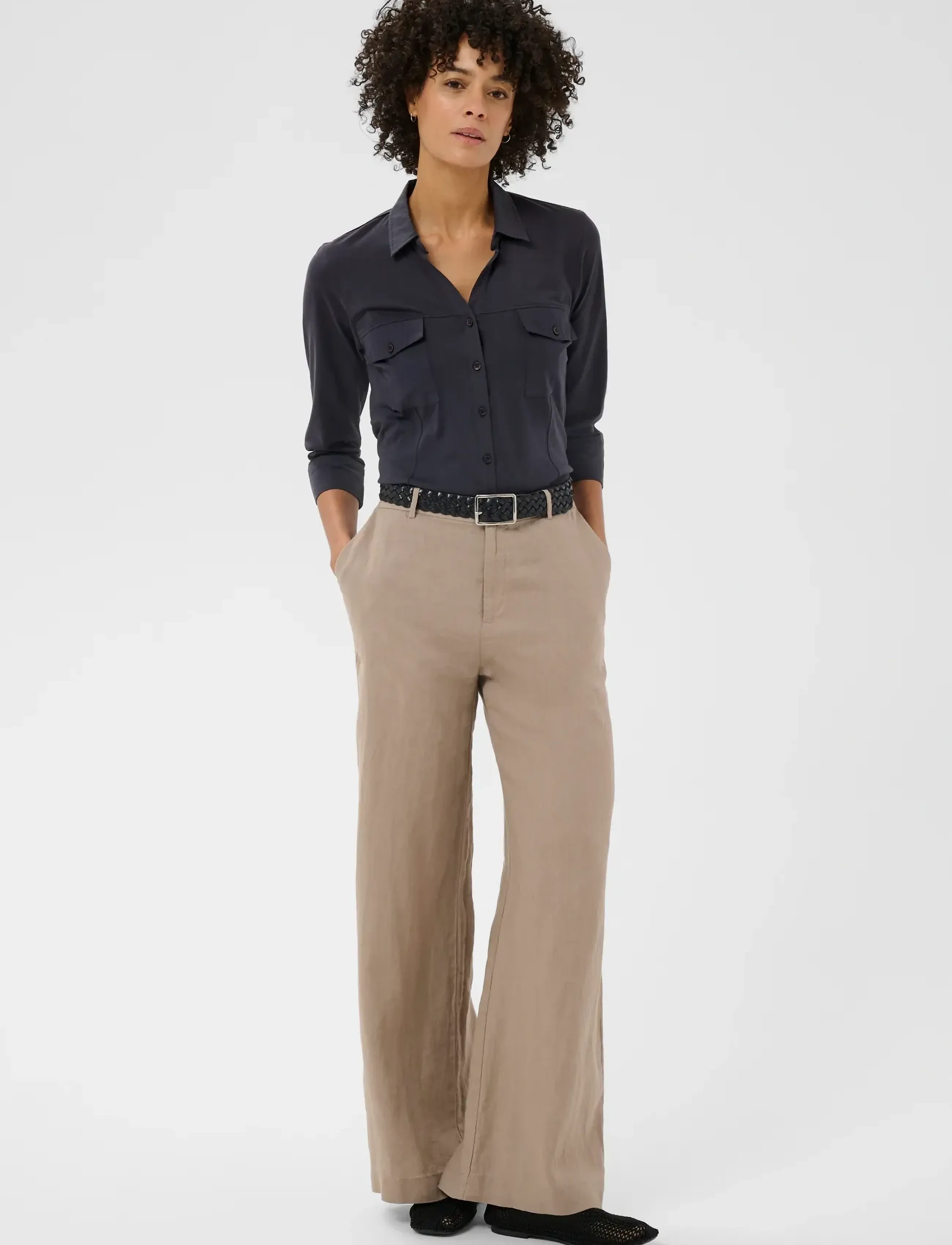 Part Two AnisePW SH - Skjortor - AFTER MIDNIGHT / navy