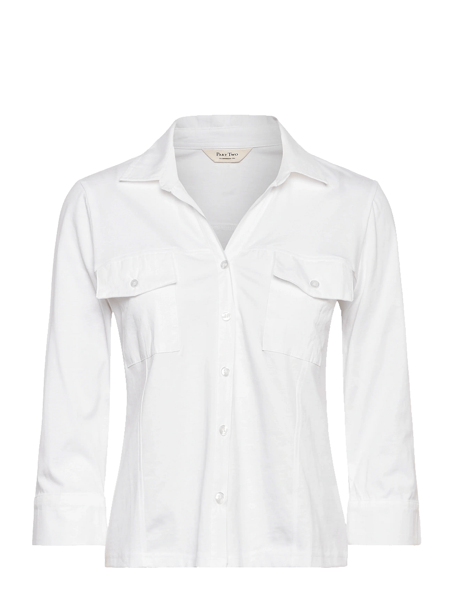 Part Two - AnisePW SH - langærmede skjorter - bright white - 1