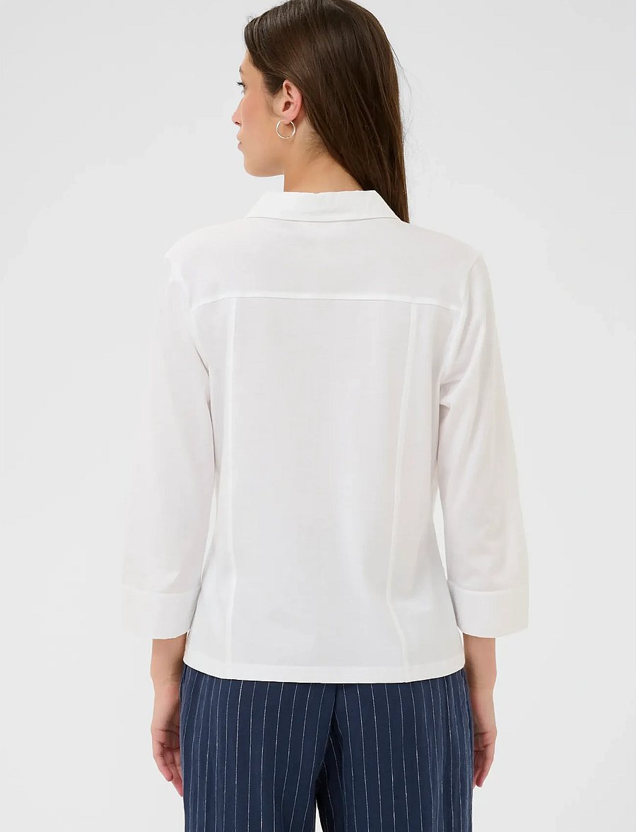 Part Two - AnisePW SH - langærmede skjorter - bright white - 4